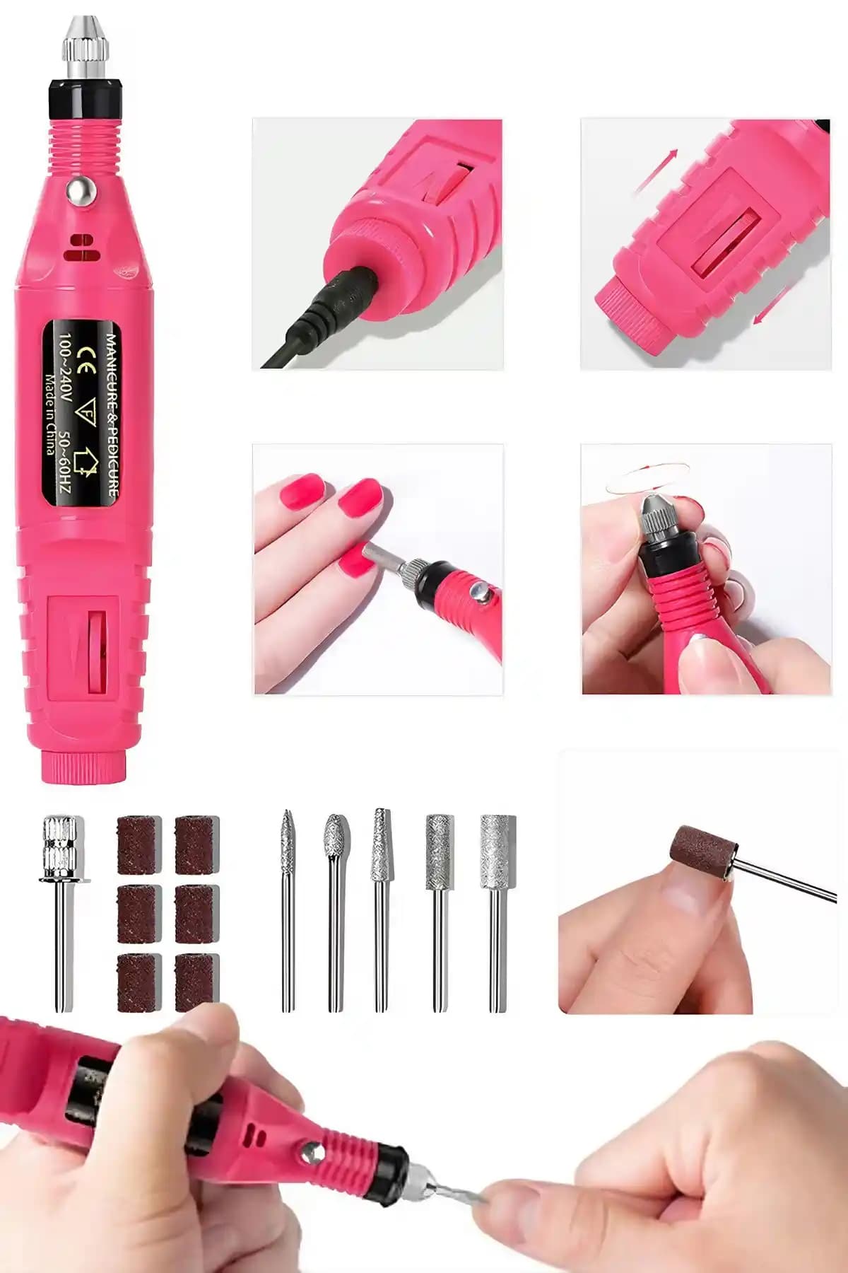 TechnoStation Elektrikli Tırnak Törpüsü: Çok Yönlü Profesyonel ve Ev Kullanımı İçin