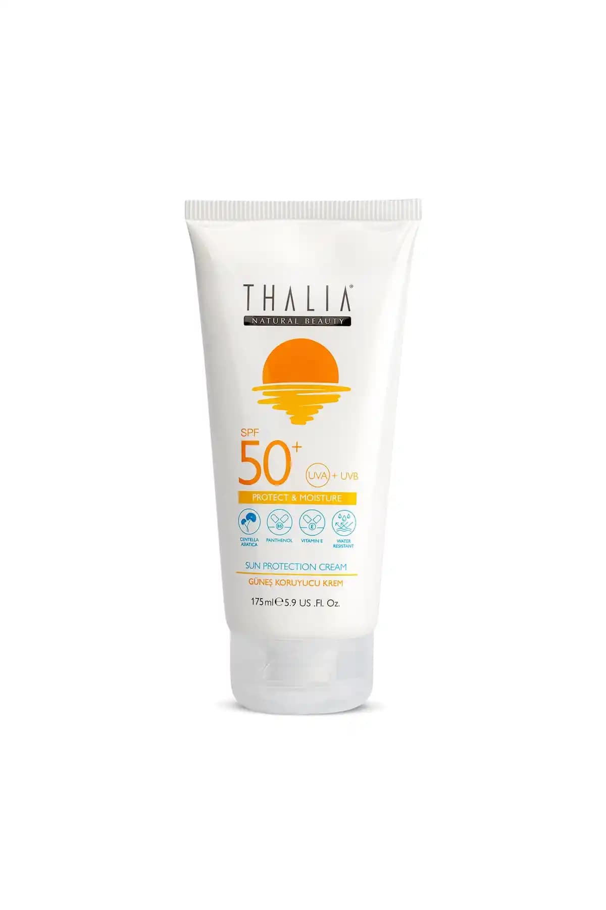Thalia Güneş Koruyucu Vücut Kremi 50+ SPF Hassas ve Güçlü Ciltler İçin Koruma Sağlar