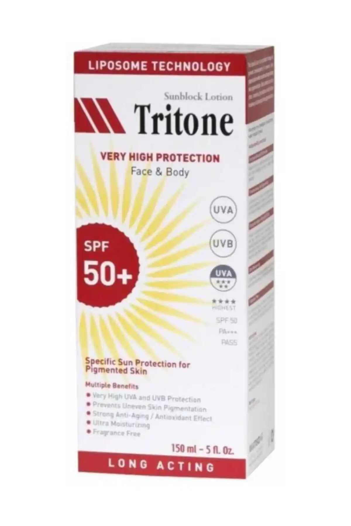 Tritone SPF50 Güneş Koruyucu Losyon: Yüksek Koruma ve Hassas Cilt Dostu Güneş Koruyucu