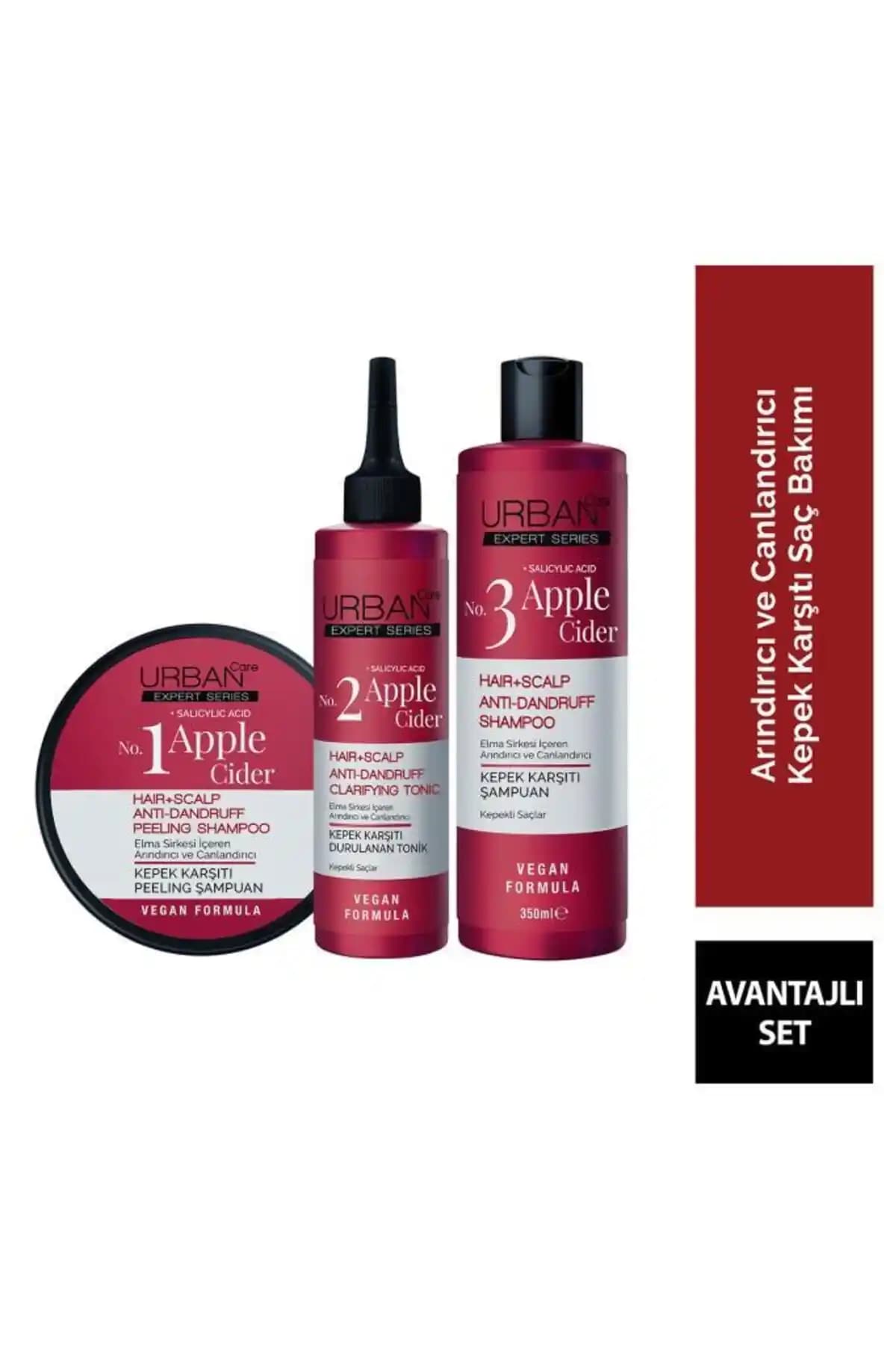 Urban Care Expert Kepek Karşıtı Saç Bakım Seti Doğal İçeriklerle Saç Sağlığını Destekler