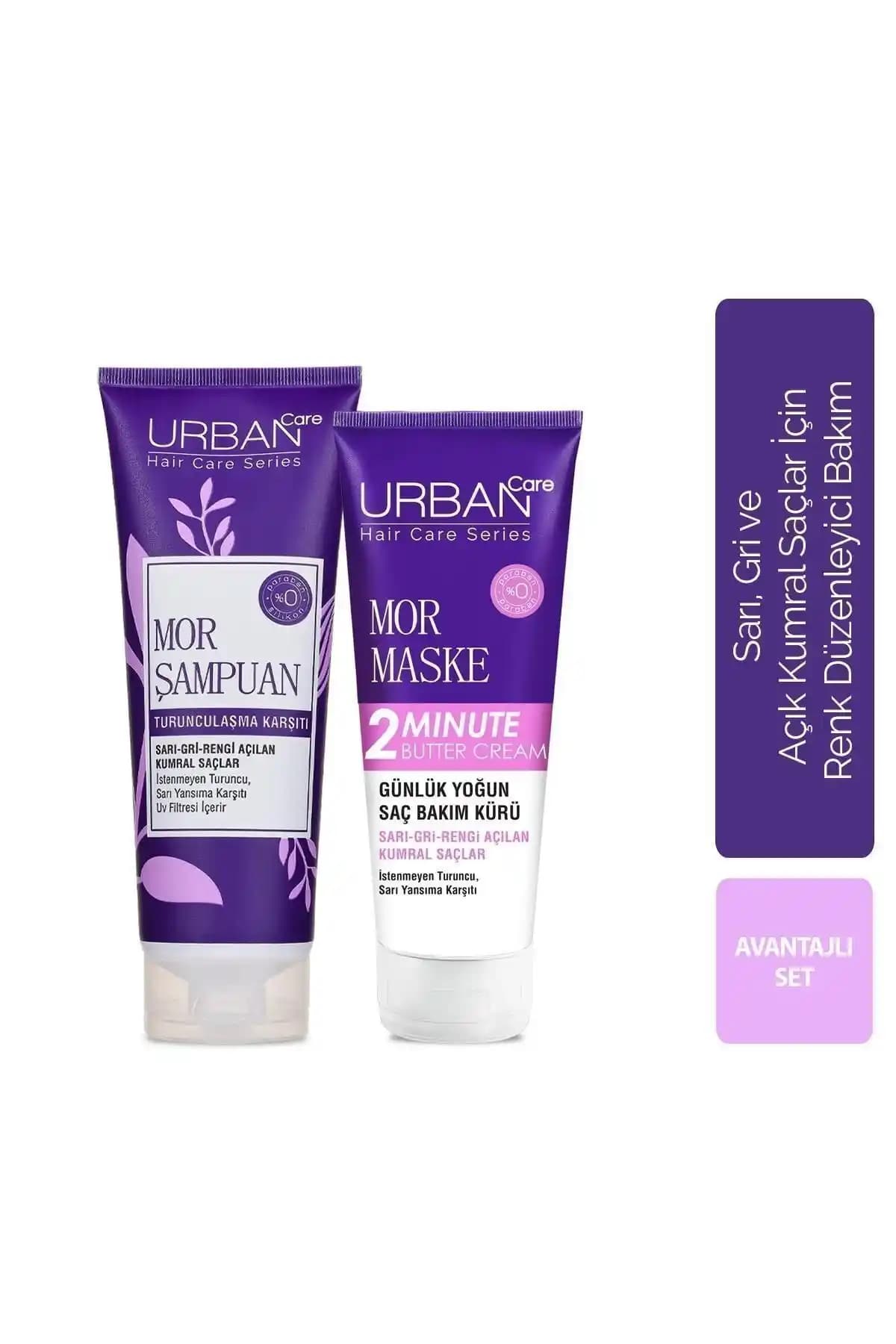 Urban Care Mor Şampuan ve Maske Seti ile Saçlarınızda Renk Koruma ve Sağlıklı Parlaklık