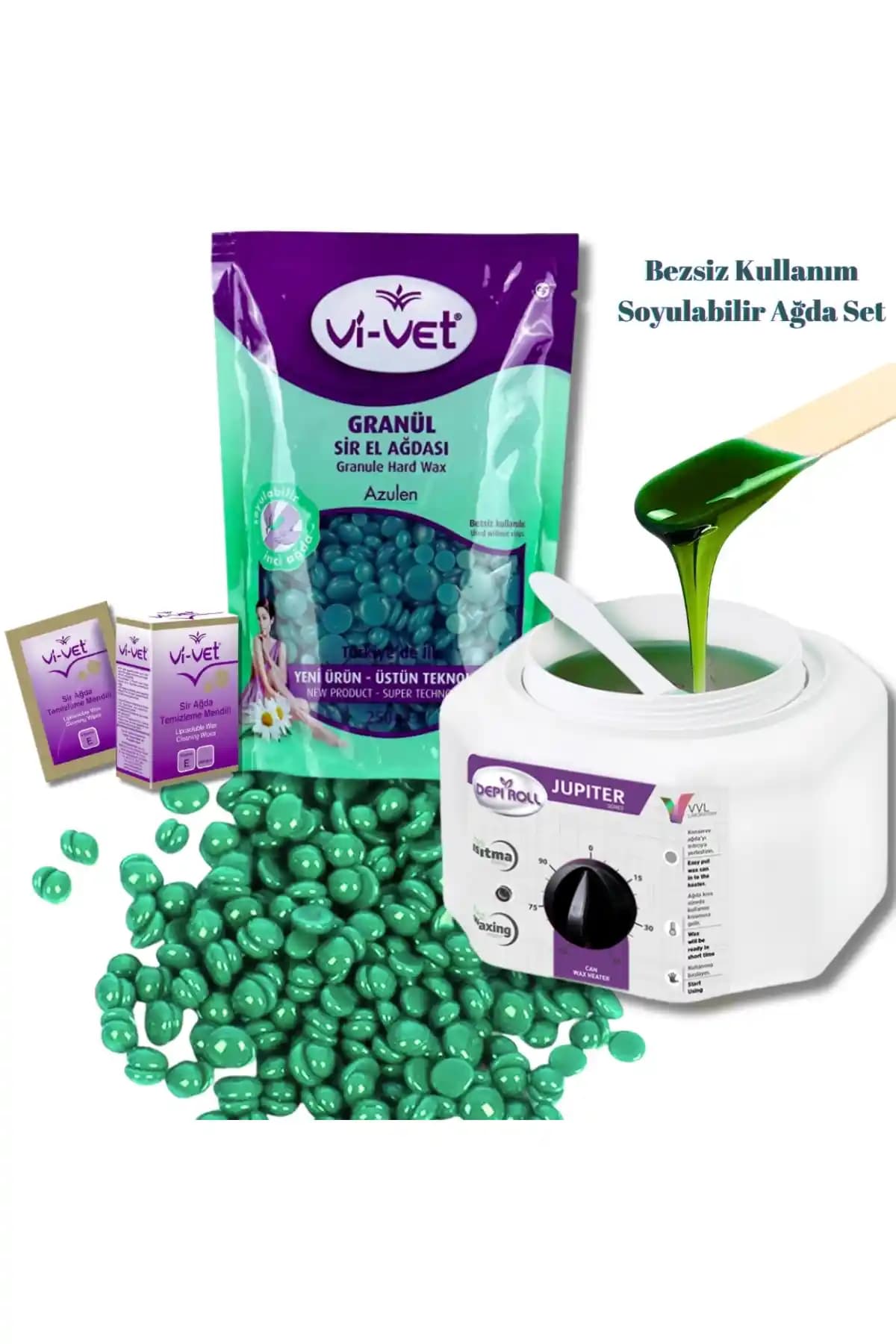 Vi vet Vivet Boncuk Ağda Seti ile Evde Profesyonel Epilasyon Deneyimi Sağlayan Ürün