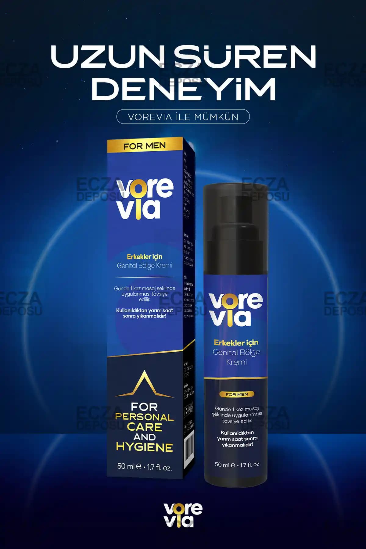 Vorevia Erkek Bölge Kremi: Güvenli ve Etkili Büyütücü ve Sertleştirici Çözüm