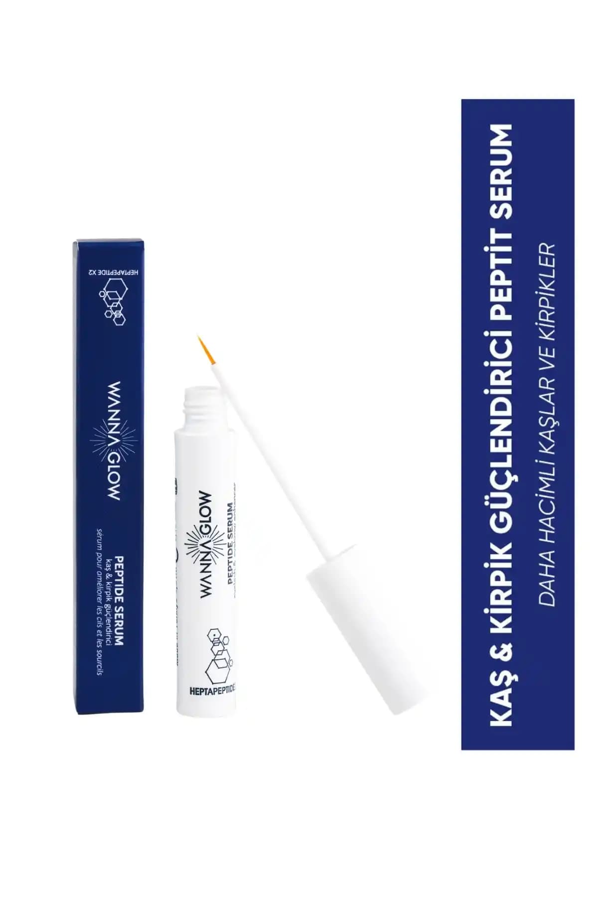Wanna Glow Kaş ve Kirpik Güçlendirici Peptid Serumu Doğal ve Etkili Bakım Sağlayan Formül