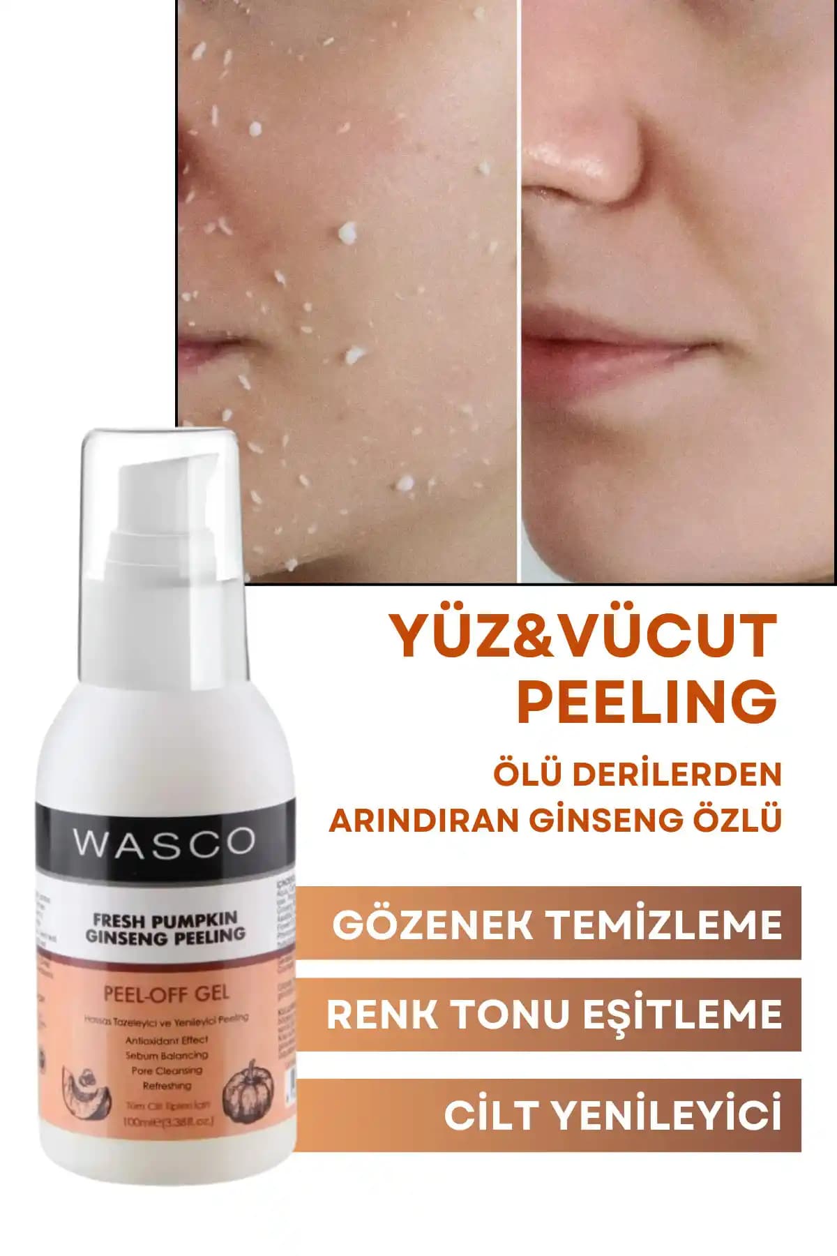 Wasco Ginseng Özlü Peeling ile Cilt Yenileme ve Parlaklık Artışı Sağlayan Doğal Bakım Ürünü