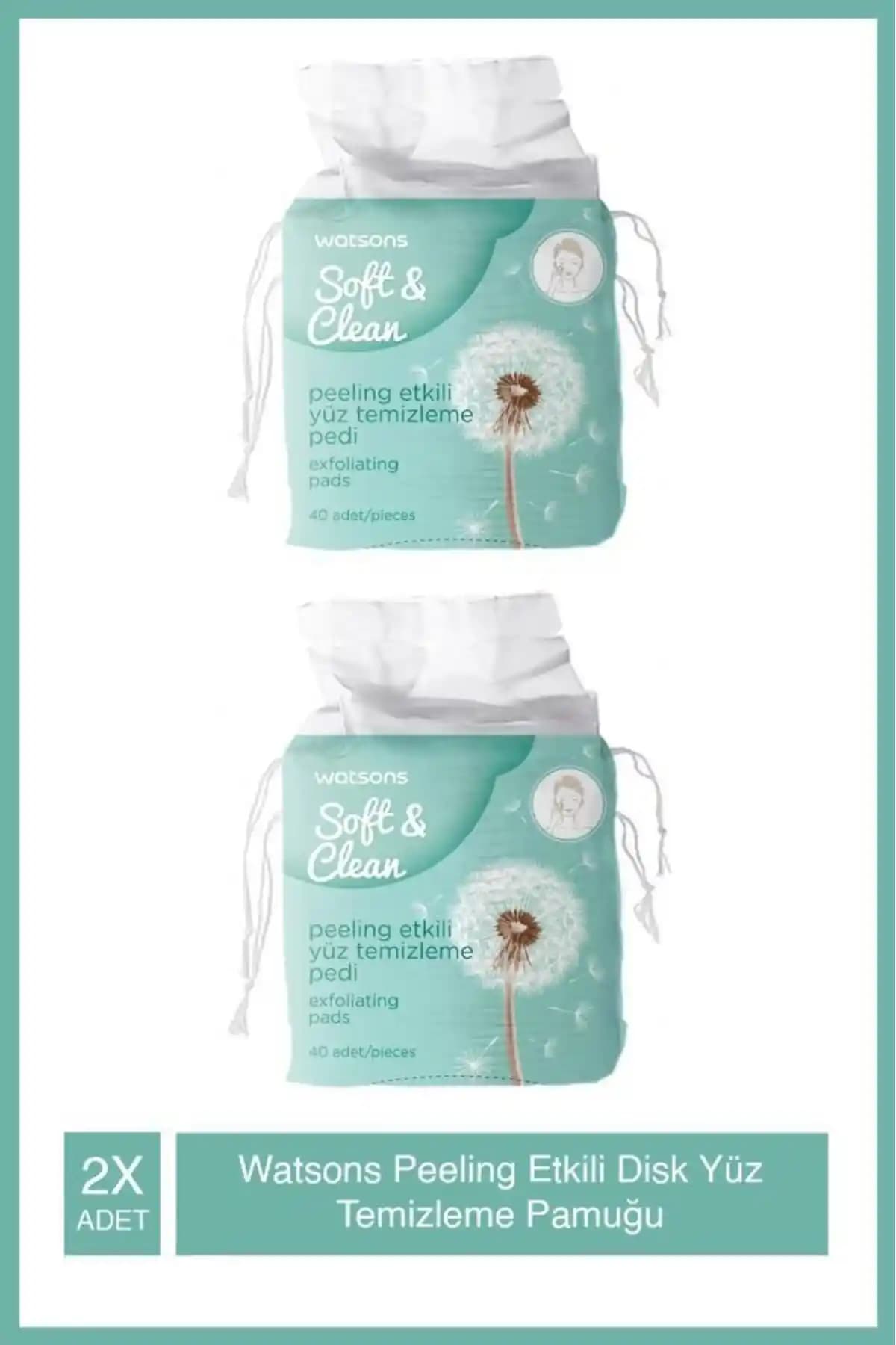 Watsons Peeling Etkili Disk Yüz Temizleme Pamuğu Türkiye Menşeli Cilt Bakım Ürünü