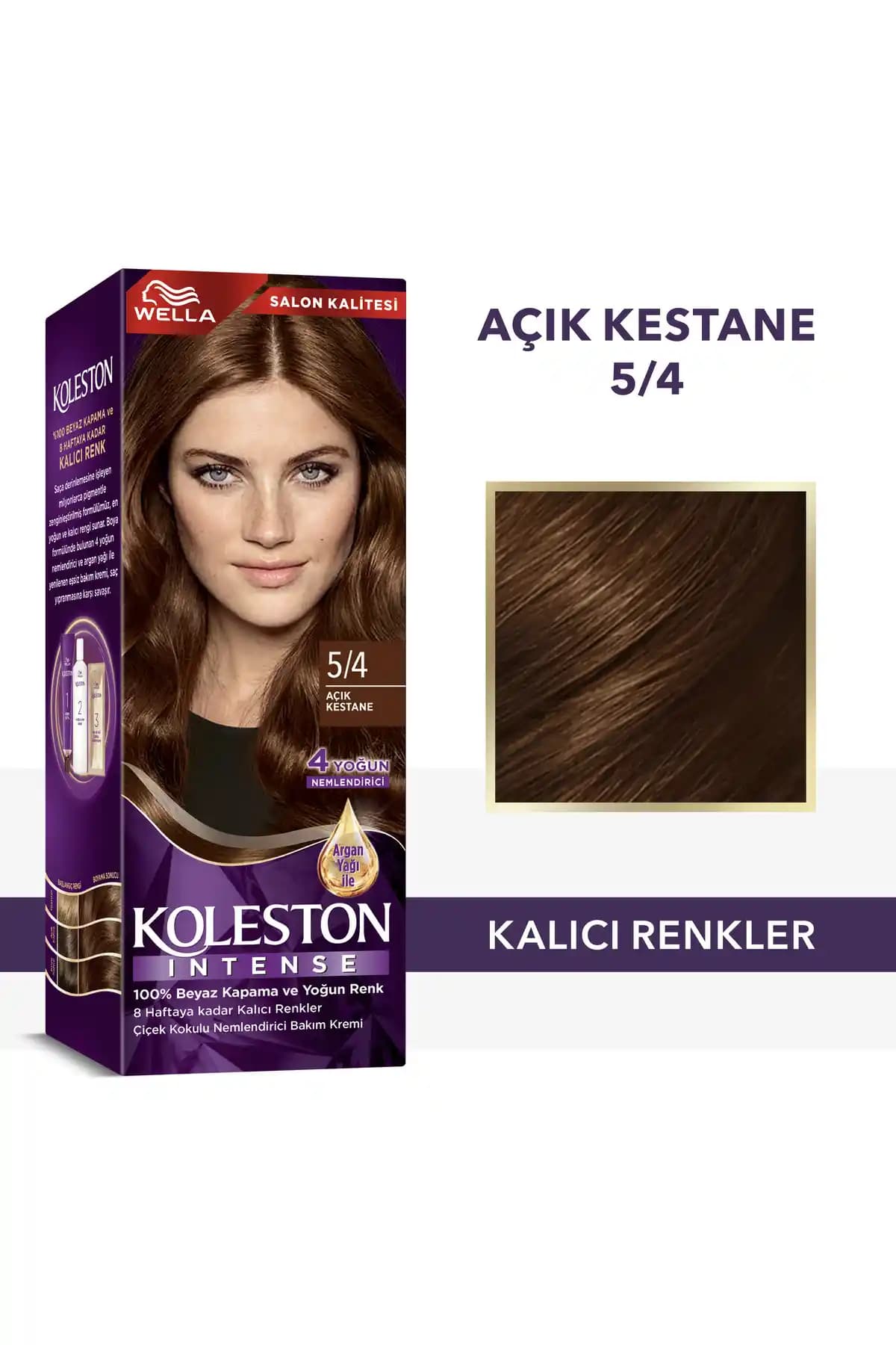 Wella Koleston Intense Saç Boyası 5/4 Açık Kestane Kalıcı ve Parlak Renk Sağlar