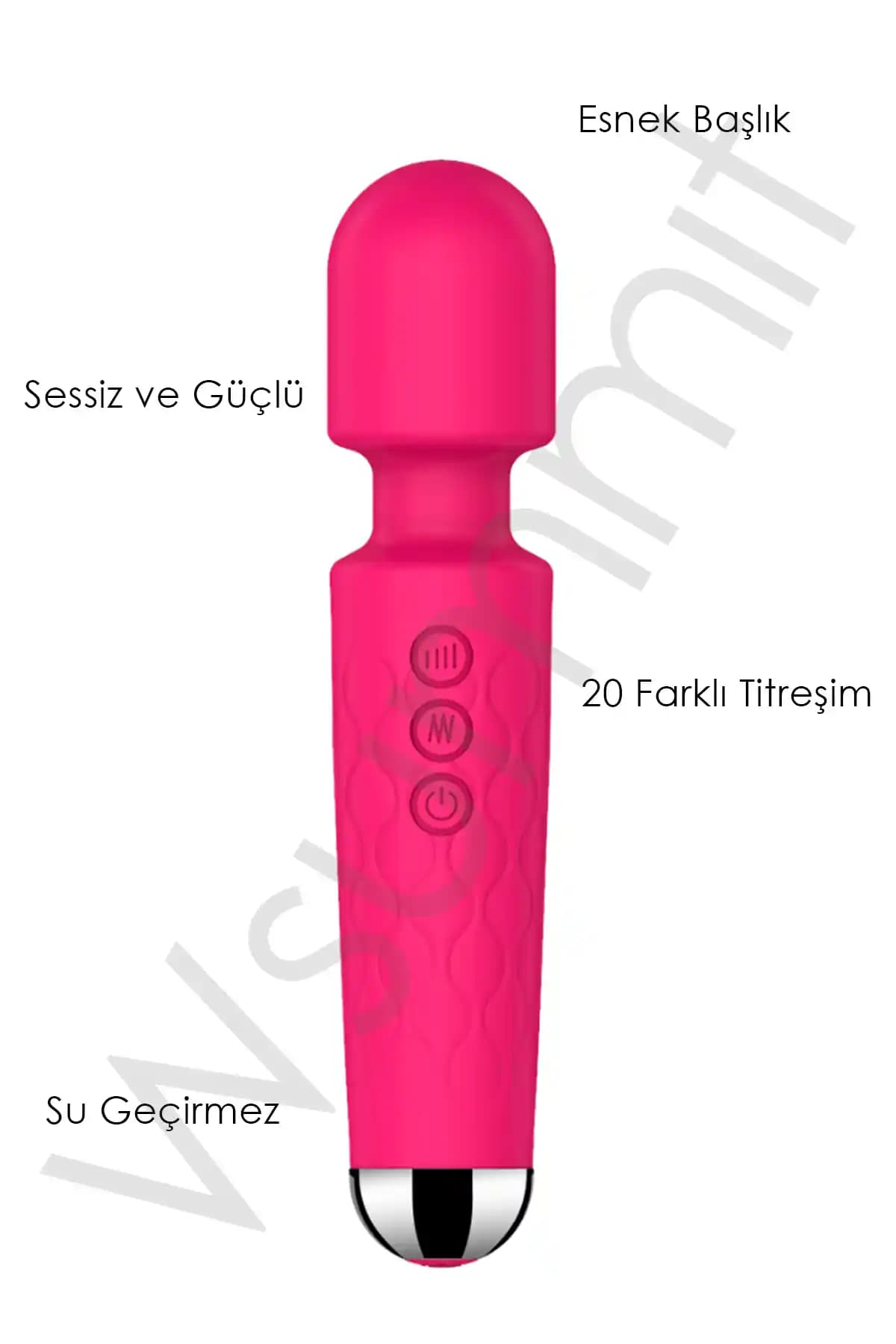 Wsummıt Su Geçirmez Yüksek Silikon Ergonomik G Nokta Uyumlu Titreşimli Masaj Cihazı