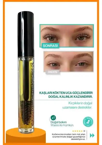 Wyess Organik Kaş ve Kirpik Bakım Yağı ile Doğal Güzelliğinizi Destekleyin