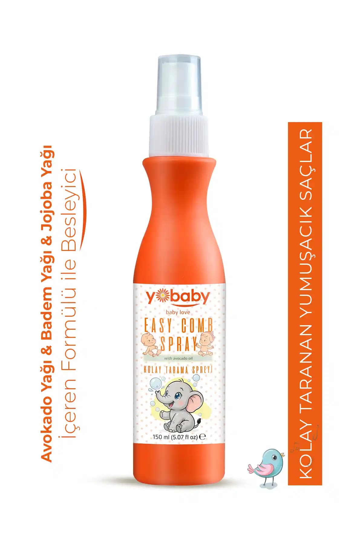 Yobaby Kolay Tarama Saç Spreyi Bebek ve Çocuk Saç Bakımında Yenilikçi Çözüm