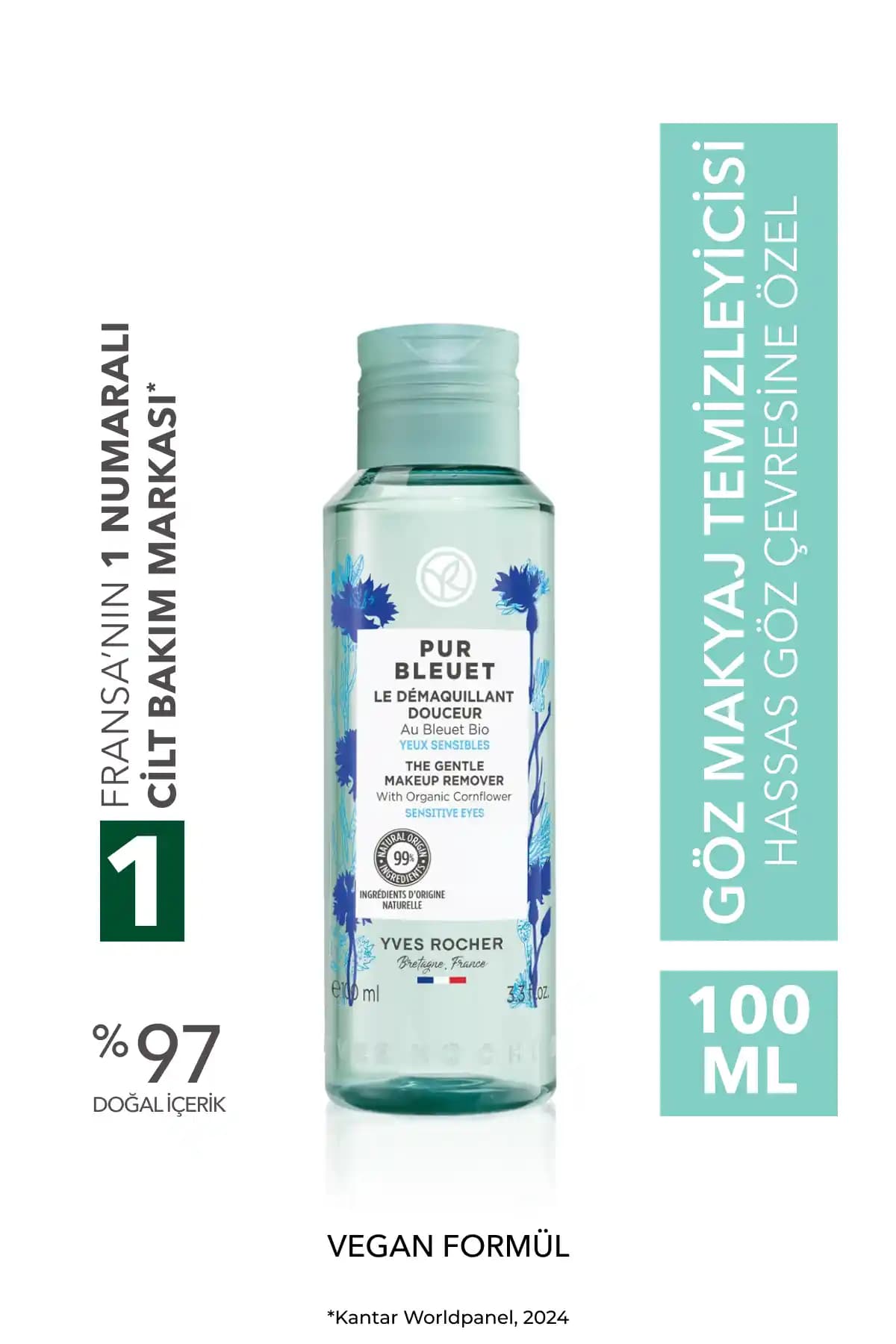 Yves Rocher Hassas Göz Makyaj Temizleyici: Doğal ve Hassas Ciltler İçin Güvenli Temizlik Çözümü