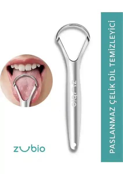 Zubio Paslanmaz Çelik Dil Temizleyici: Dayanıklı ve Hijyenik Ağız Bakım Çözümü