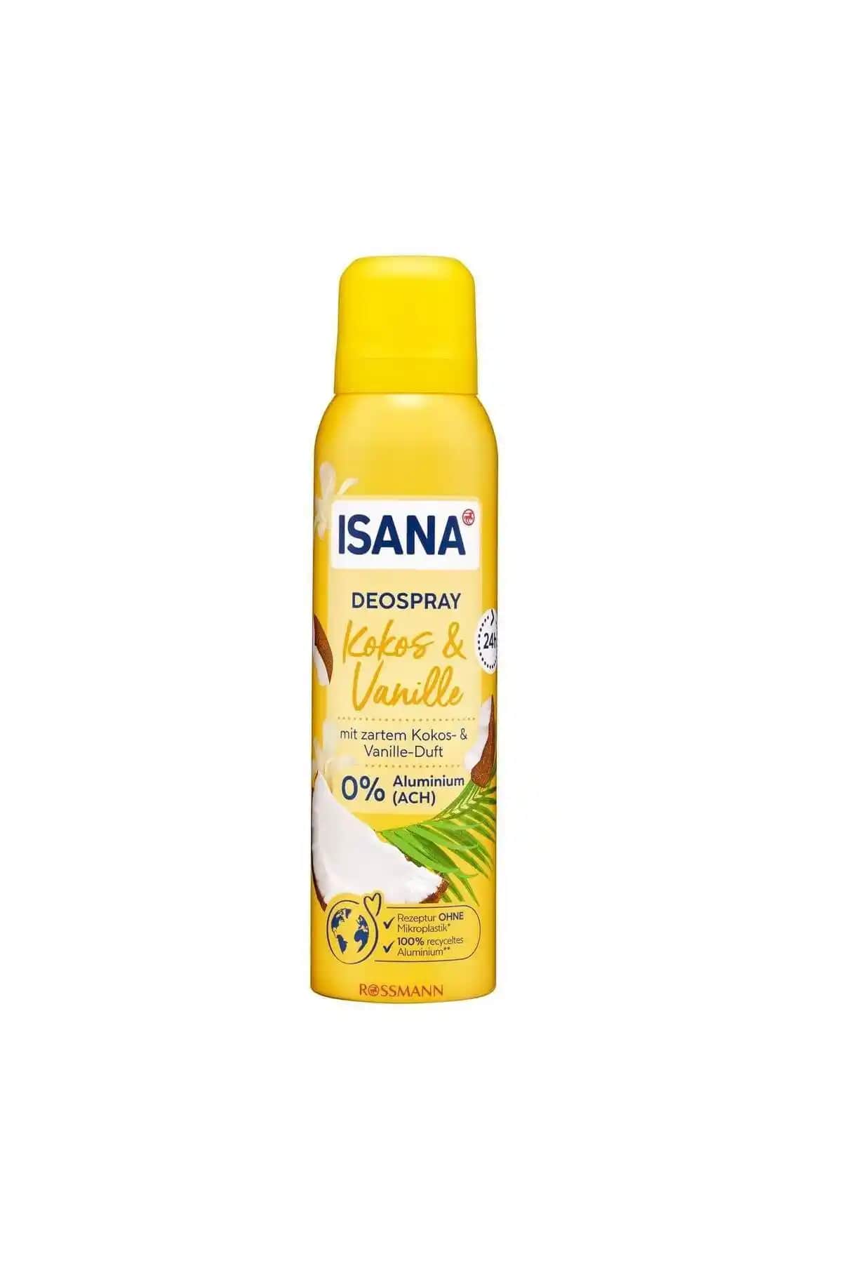 ISANA Deodorant Hindistan Cevizi & Vanilya ile Taze Kalın