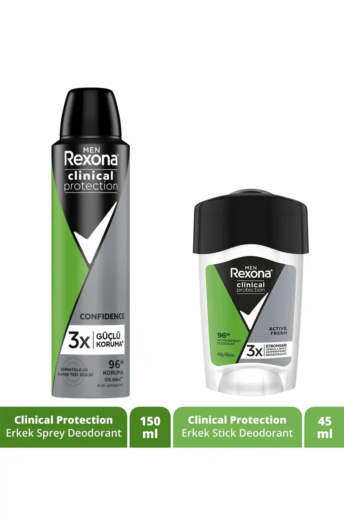 Rexona Men Clinical Protection Erkek Sprey Deodorant: Uzun Süreli Koruma Sağlar