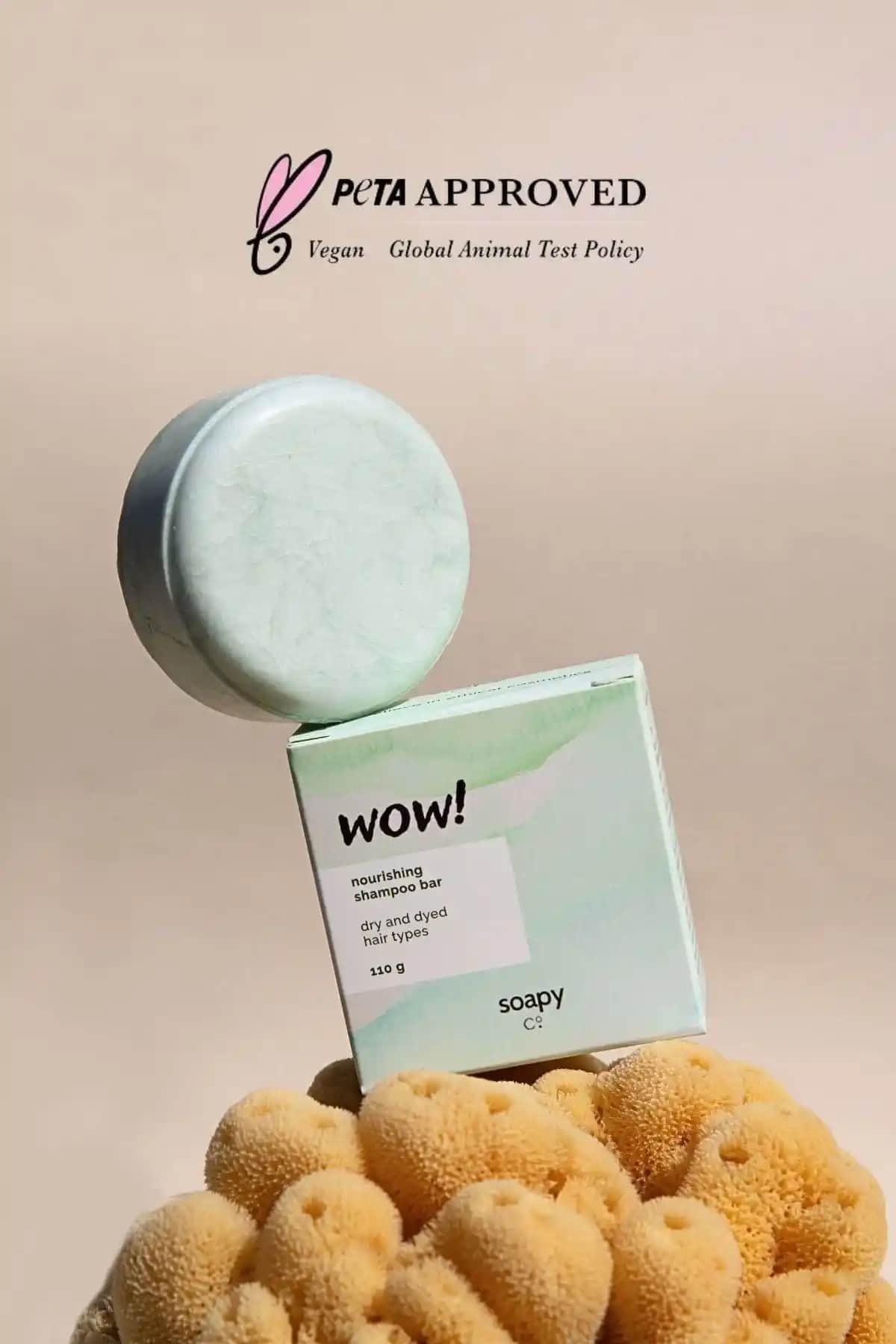 Soapy Co Wow! Besleyici Katı Şampuan ile Kuru Saçlara Veda Edin