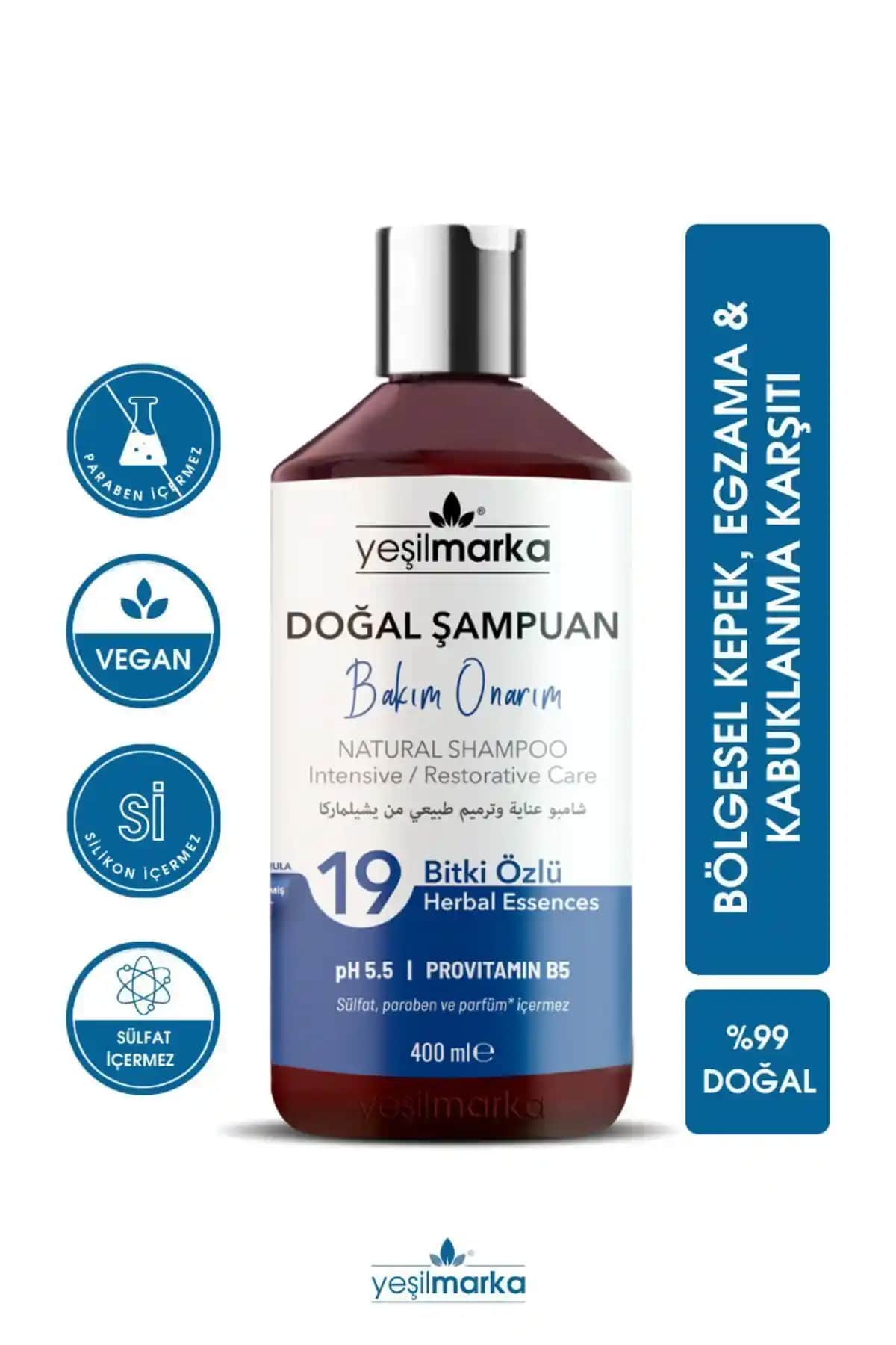 Yeşilmarka Doğal Bakım Onarım Şampuanı ile Saçlarınıza Doğal Bakım