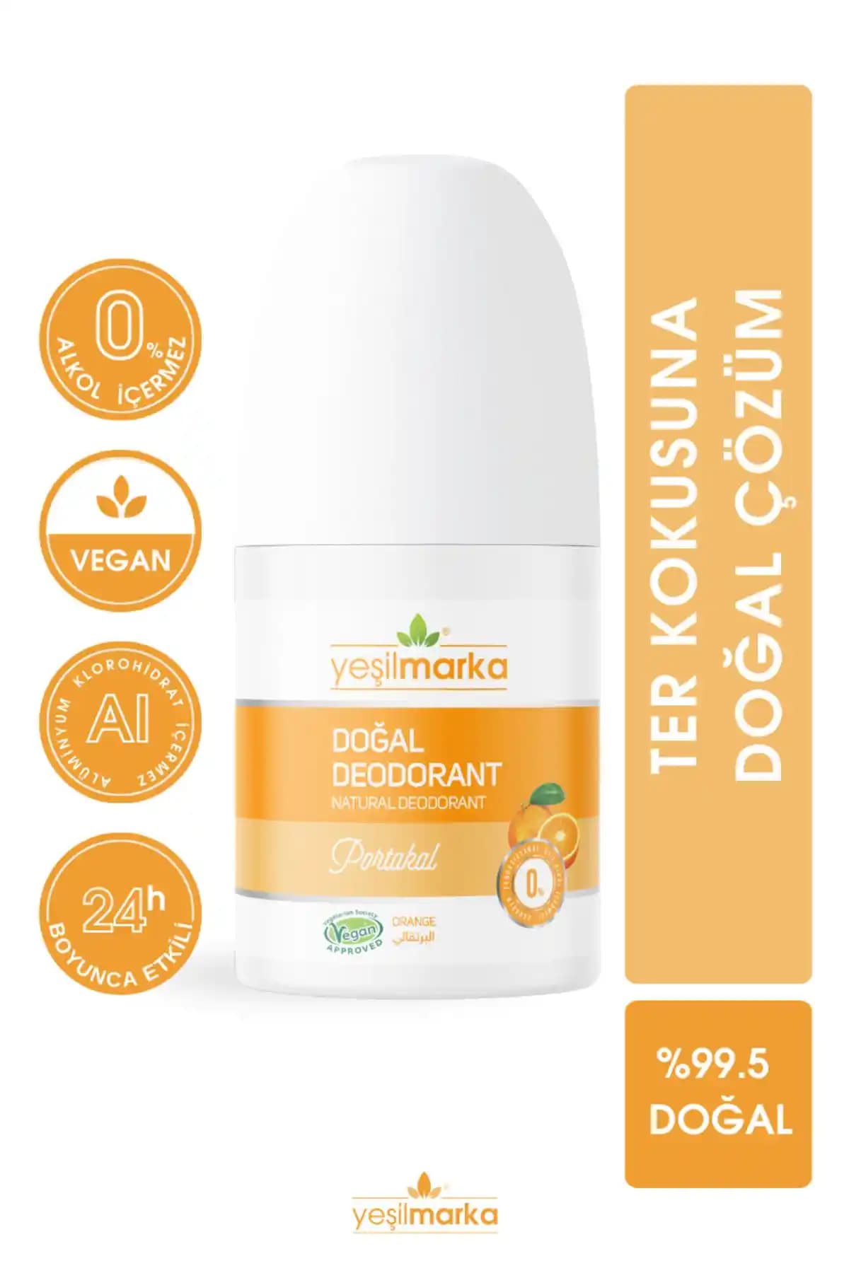 Yeşilmarka Doğal Roll-on Portakal Deodorant: Doğal İçeriklerle Gün Boyu Ferahlık