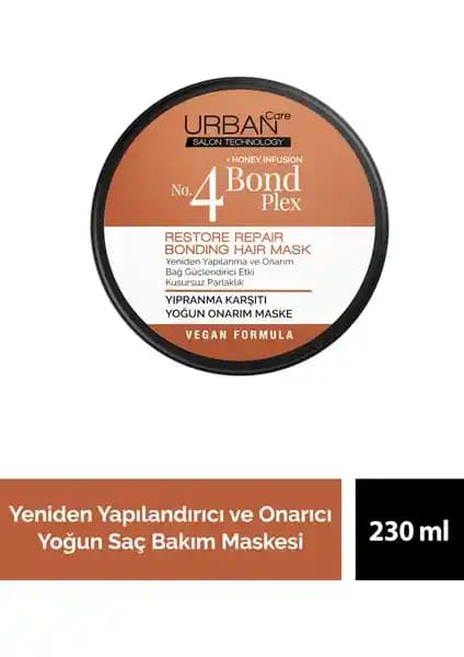 Urban Care No.4 Bond Plex Restore Repair Maskesi - Yıpranmış Saçlar için Onarım ve Nem