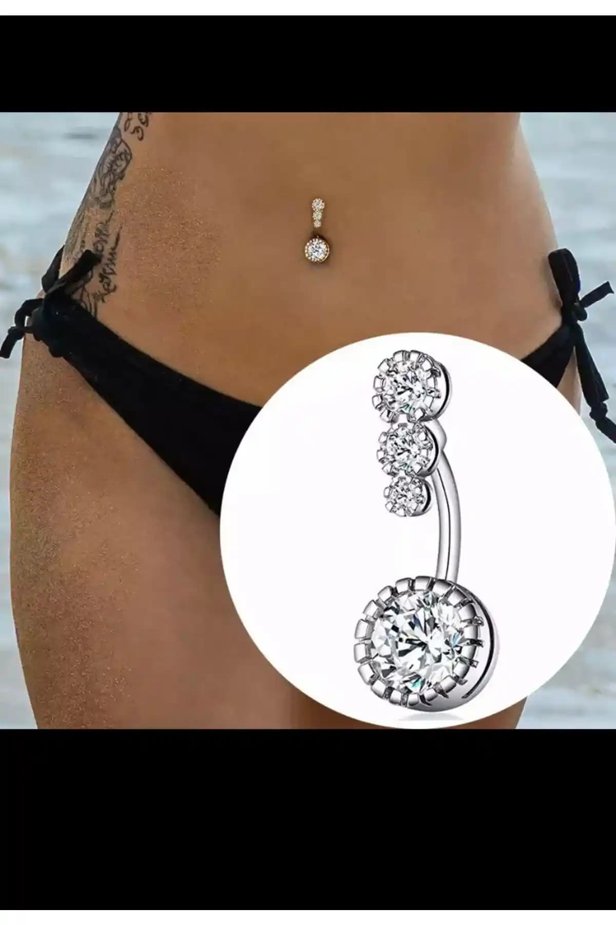 Arescollection Cerrahi Çelik Zirkon Taşlı Göbek Piercingi Detaylı İnceleme ve Kullanıcı Yorumları