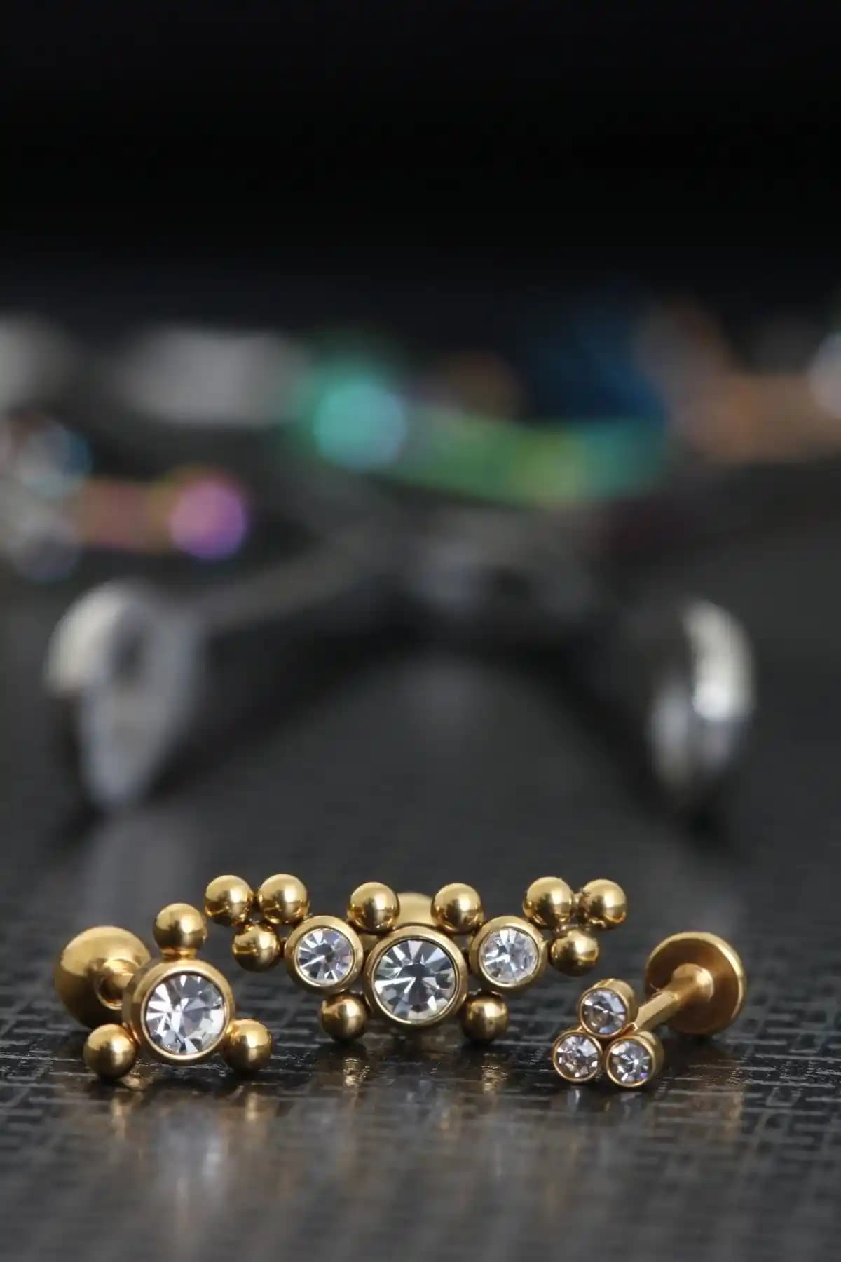 Depozoom Zirkon Taşlı Cerrahi Çelik Kıkırdak ve Tragus Set Piercing Ürün İncelemesi