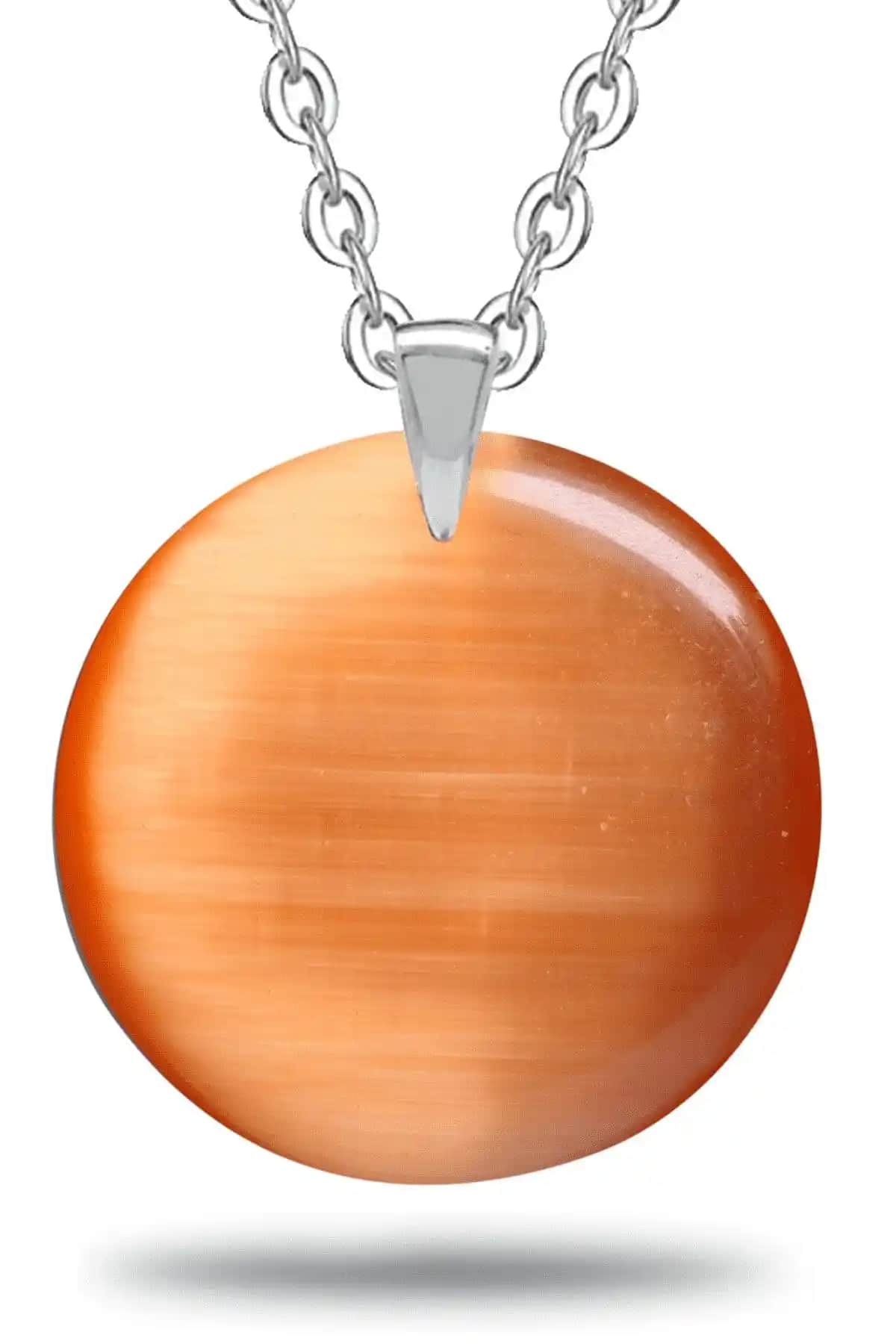 Doğal Akik Taşından Tasarlanmış Sertifikalı Turuncu Kolye – Şıklık ve Enerji Bir Arada