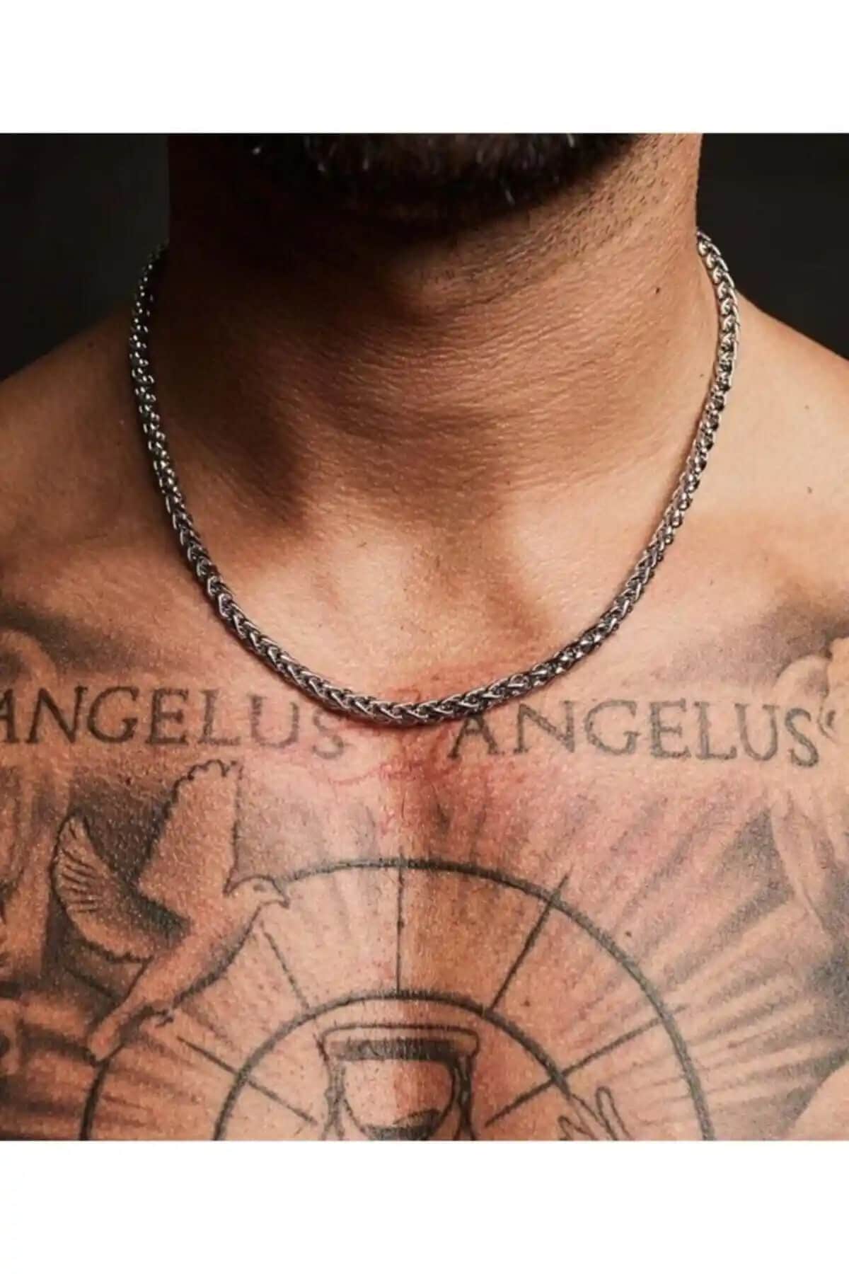 Dükkan Angelus Model Kalın Zincir Kolye Şıklık ve Dayanıklılığı Bir Arada Sunar