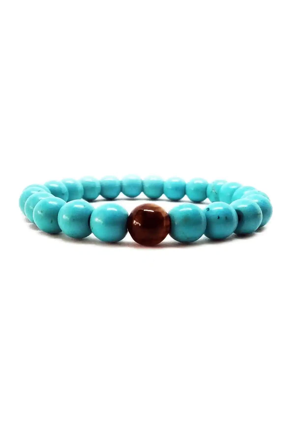 Elite Aksesuar Turkuaz Kaplangözü Doğaltaş Bileklikleri Şık ve Dayanıklı Takı Seçenekleri