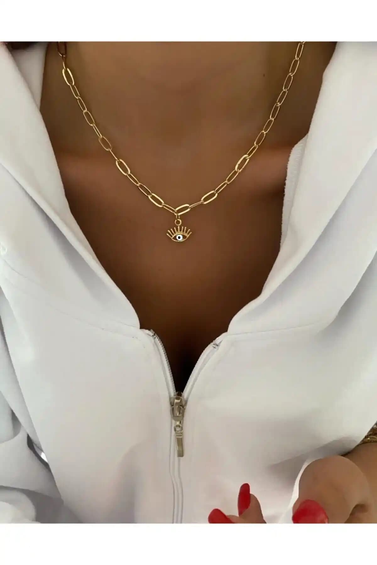 Everglow Jewelry Göz Kolye: Zarif ve Dayanıklı Altın Renkli Takı Seçeneği