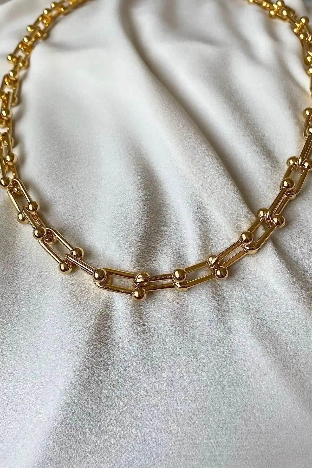 Gaila Design Altın Kaplama Tiffany Blanca Kolye Günlük Şıklık ve Dayanıklılık İçin İdeal