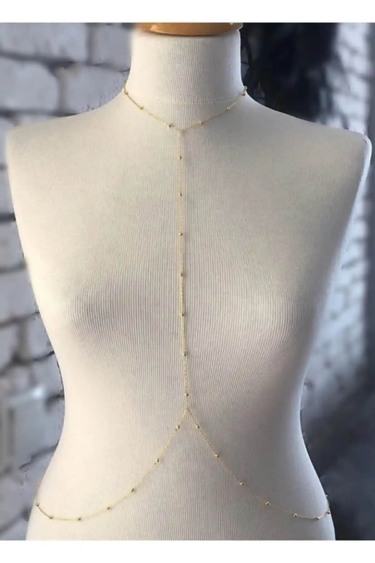 Genel Markalar Altın Renkli Vücut Aksesuarı Şıklık ve Fonksiyonellik Bir Arada