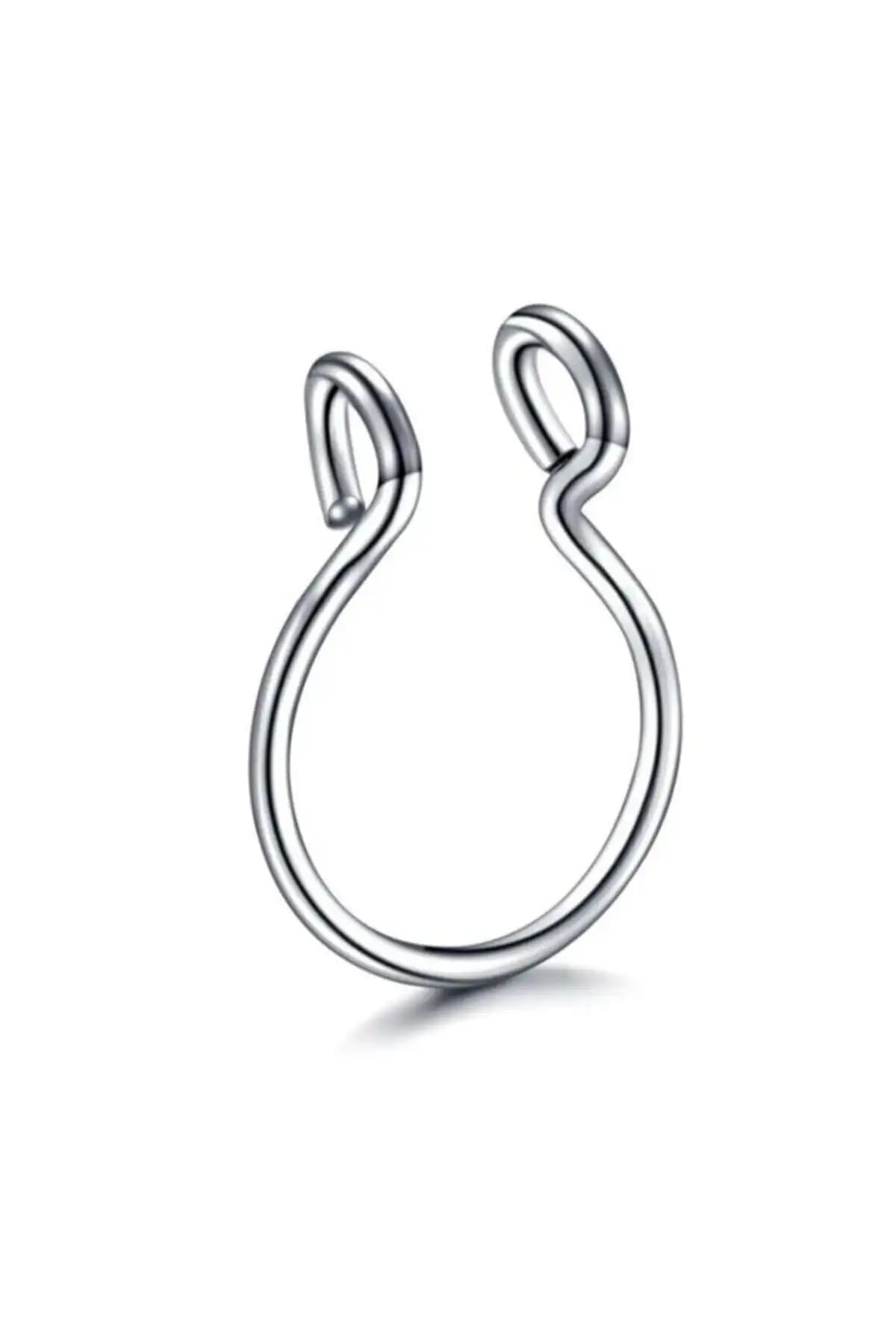 Gri Paslanmaz Çelik Mıknatıslı ve Jaida Moda Cerrahi Çelik Septum Piercing Karşılaştırması 2