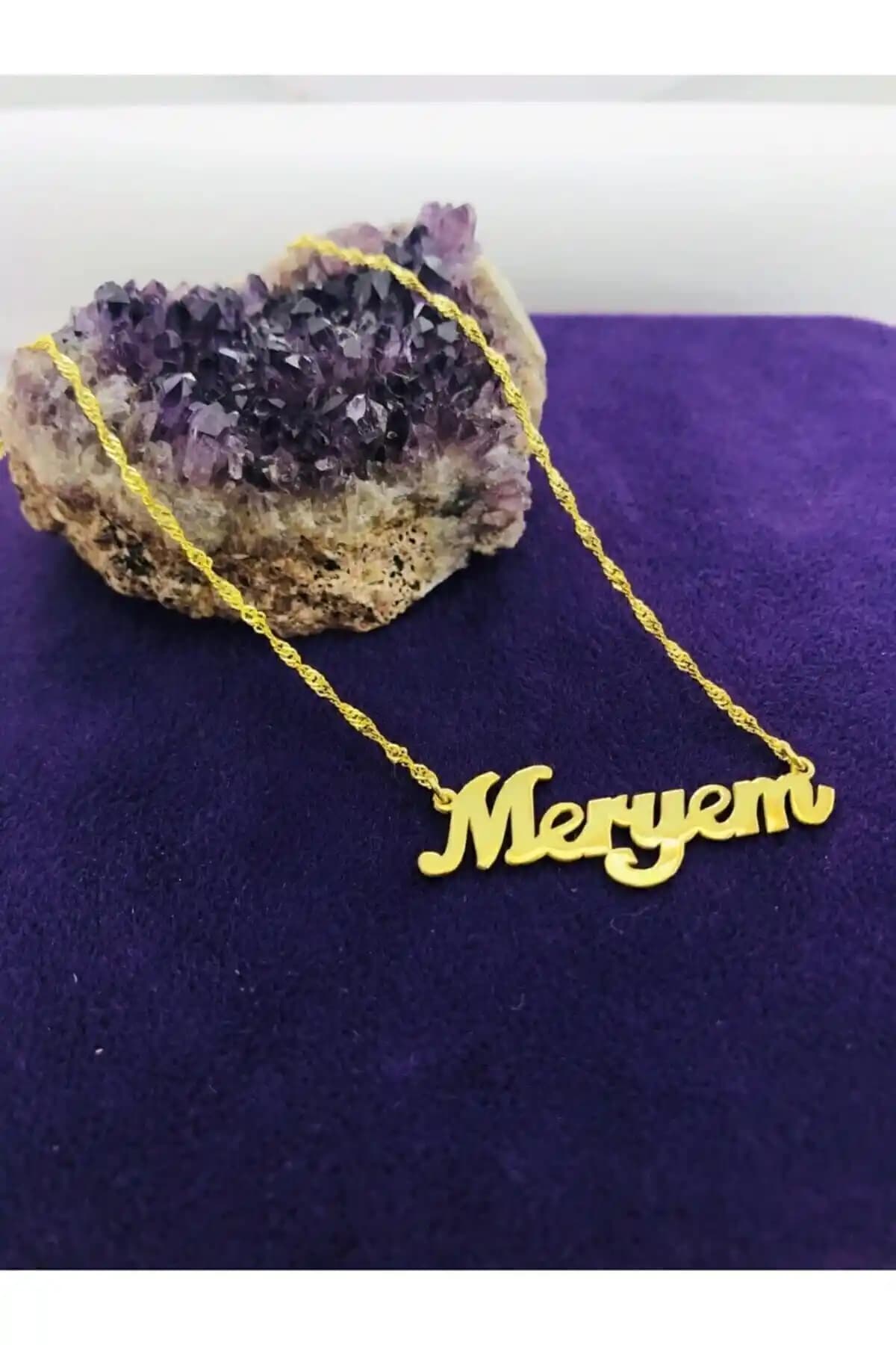 Gümüşevibyunus 925 Ayar Gümüş İsimli Zincirli Kolye Şık ve Dayanıklı Tasarım