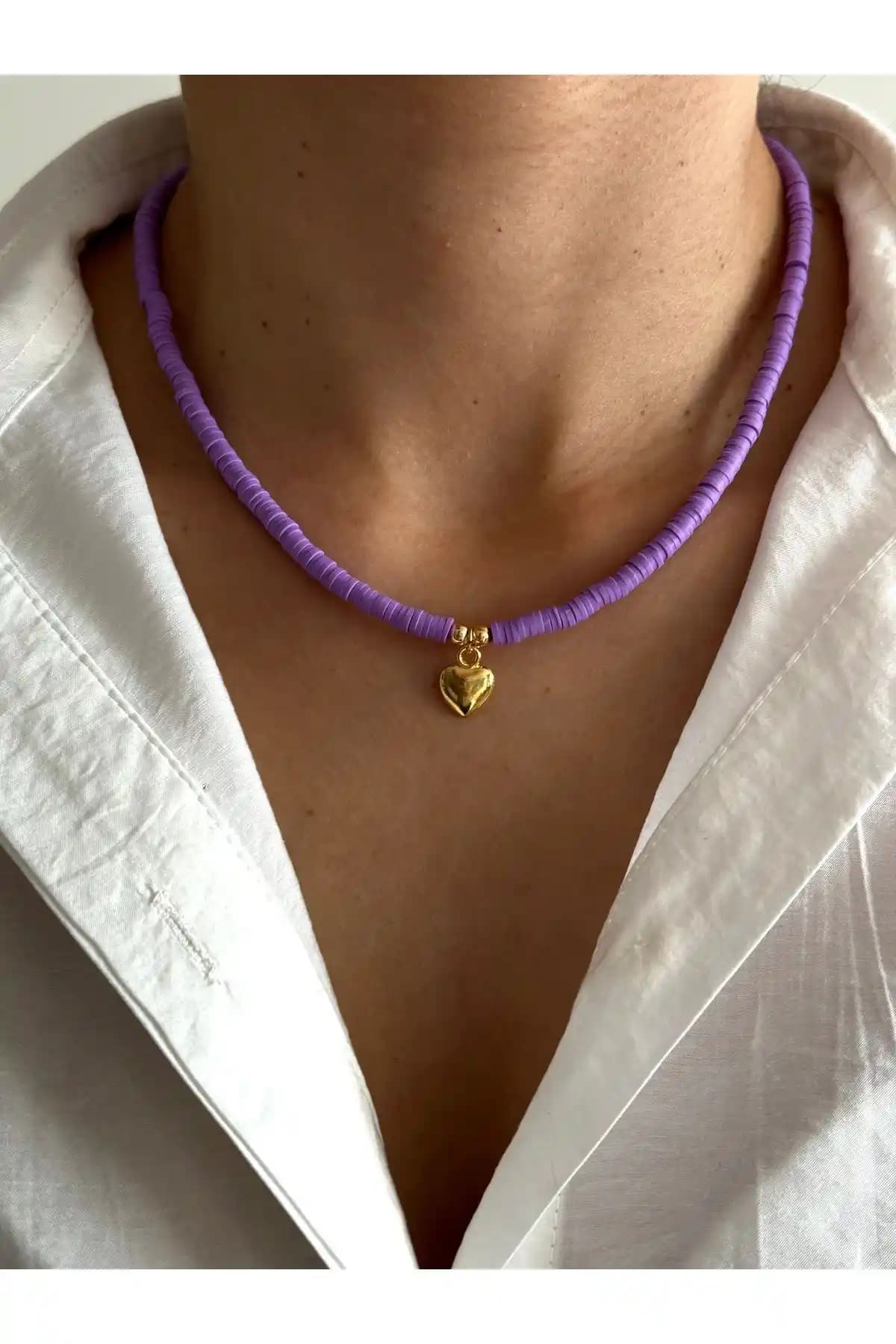 HERCY Kalpli Lila Fimo Kolye ve MagicStone Beyaz Fimo Kolye Karşılaştırması