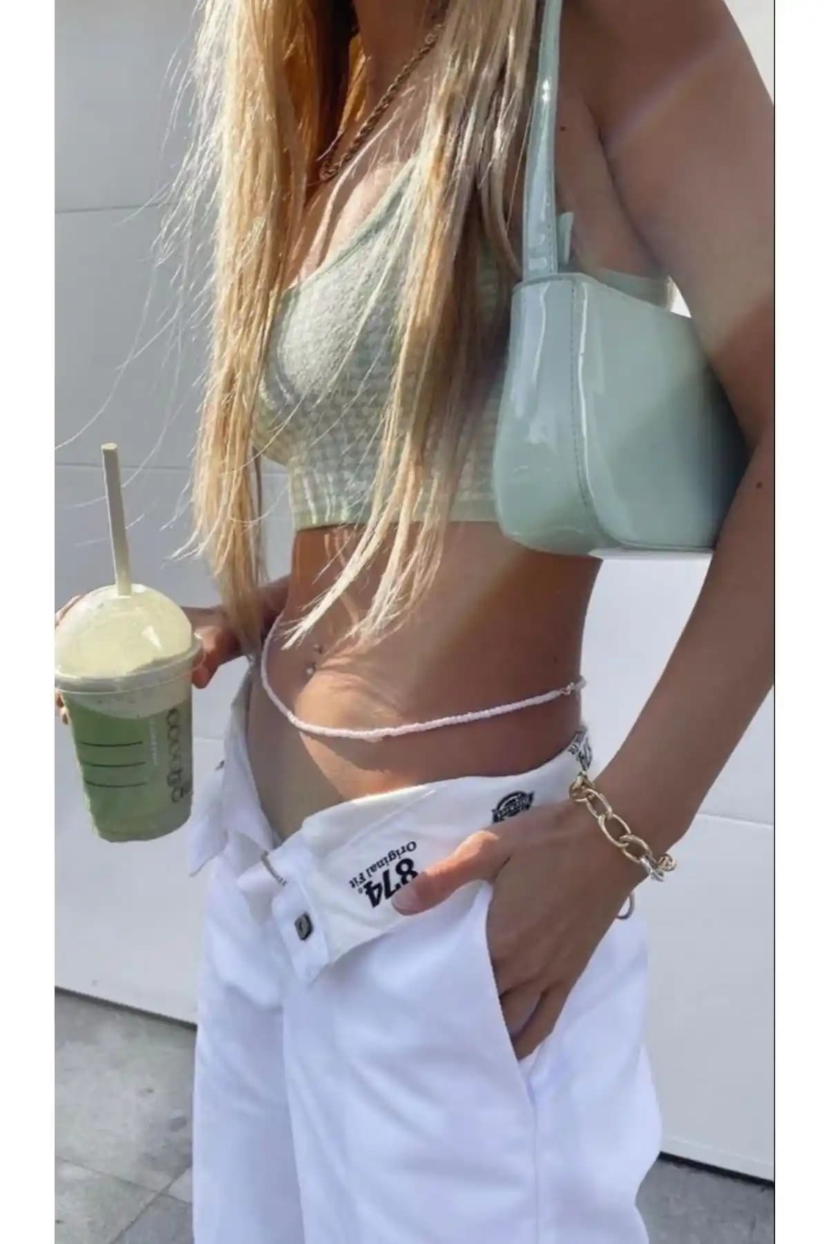 Irva Koleksiyonu Beyaz Boncuk ve Labalaba Antik Gümüş Kaplama Bel Zincirleri Karşılaştırması