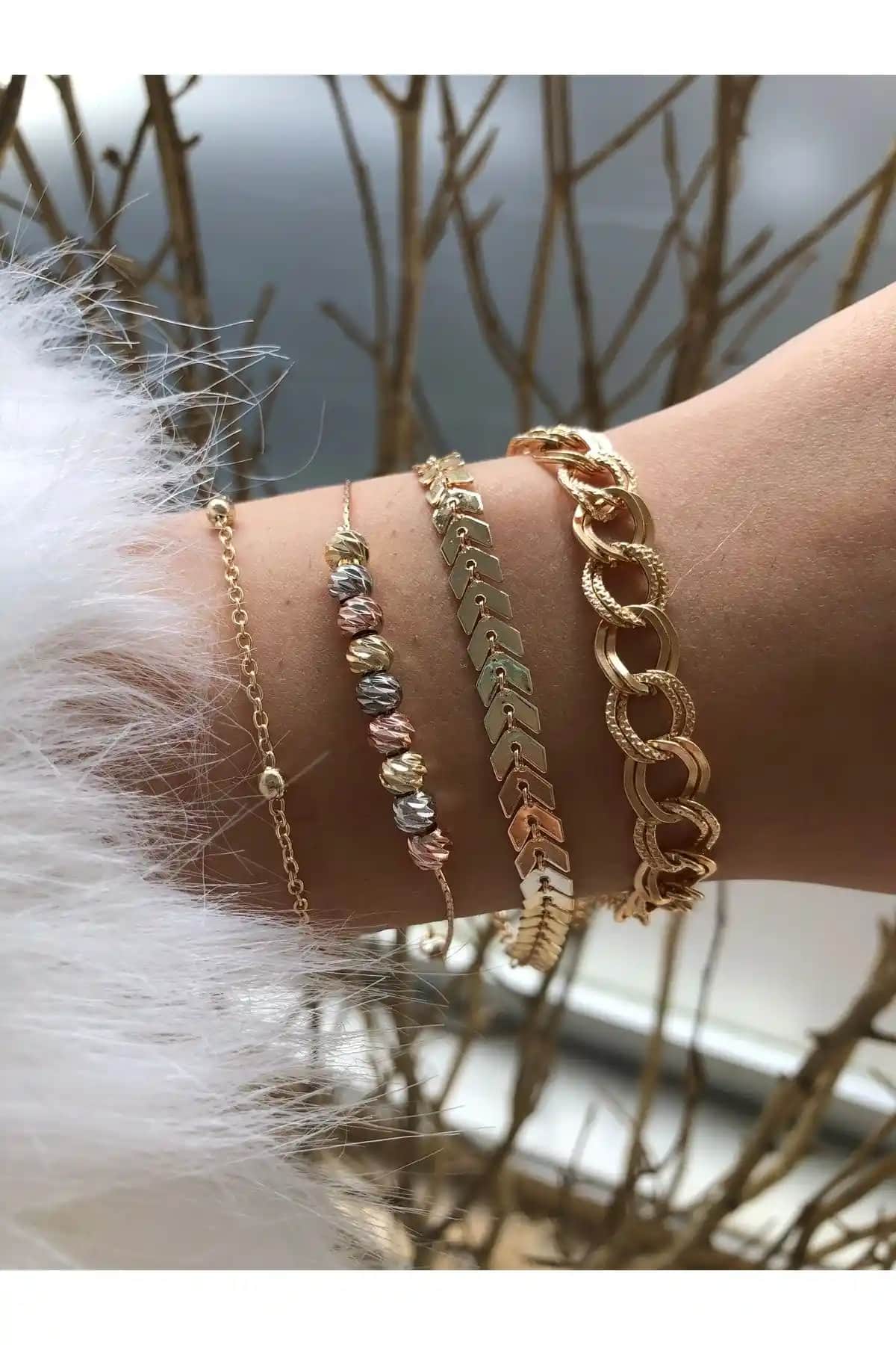 Jack Ferrero Kadın Doricca Bileklik Seti: Doğal Taş ve Zarif Tasarımın Buluşması