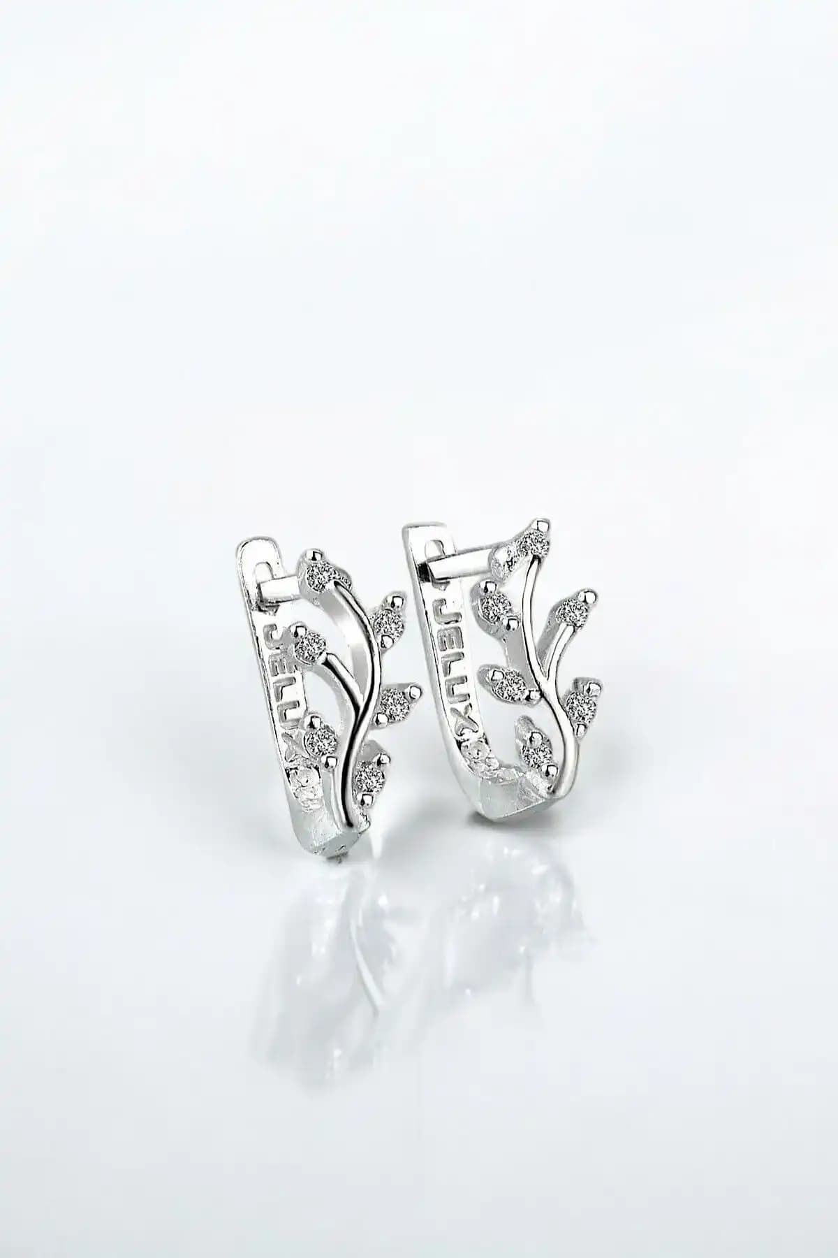 Jelux Silver Gümüş 925 Ayar Zirkon Taşlı Sarmaşık Küpe Ürün Tanıtımı ve Özellikleri