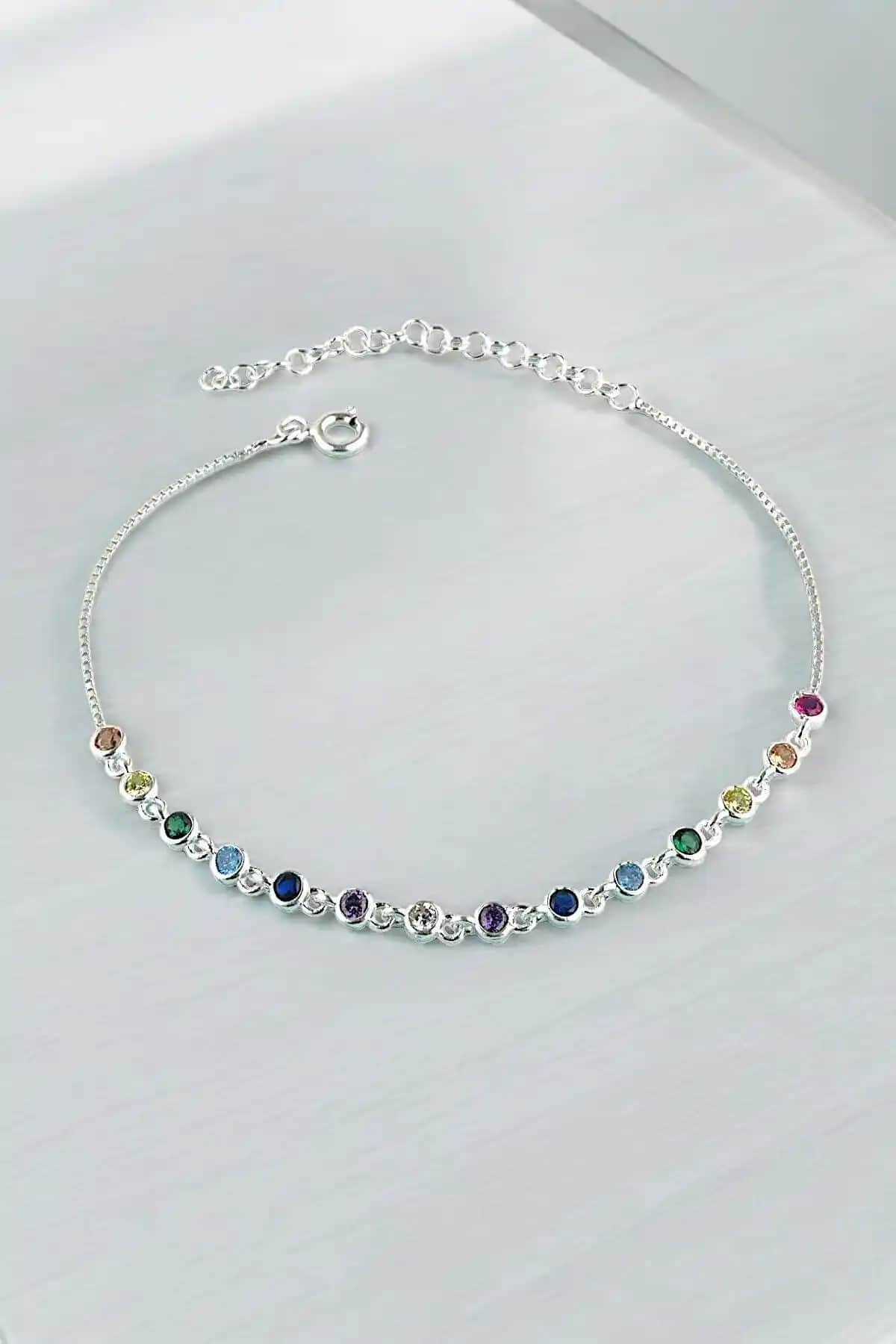 Jelux Silver Gümüş 925 Ayar Zirkon Taşlı Su Yolu Bileklik Şıklık ve Zarafetin Temsilcisi