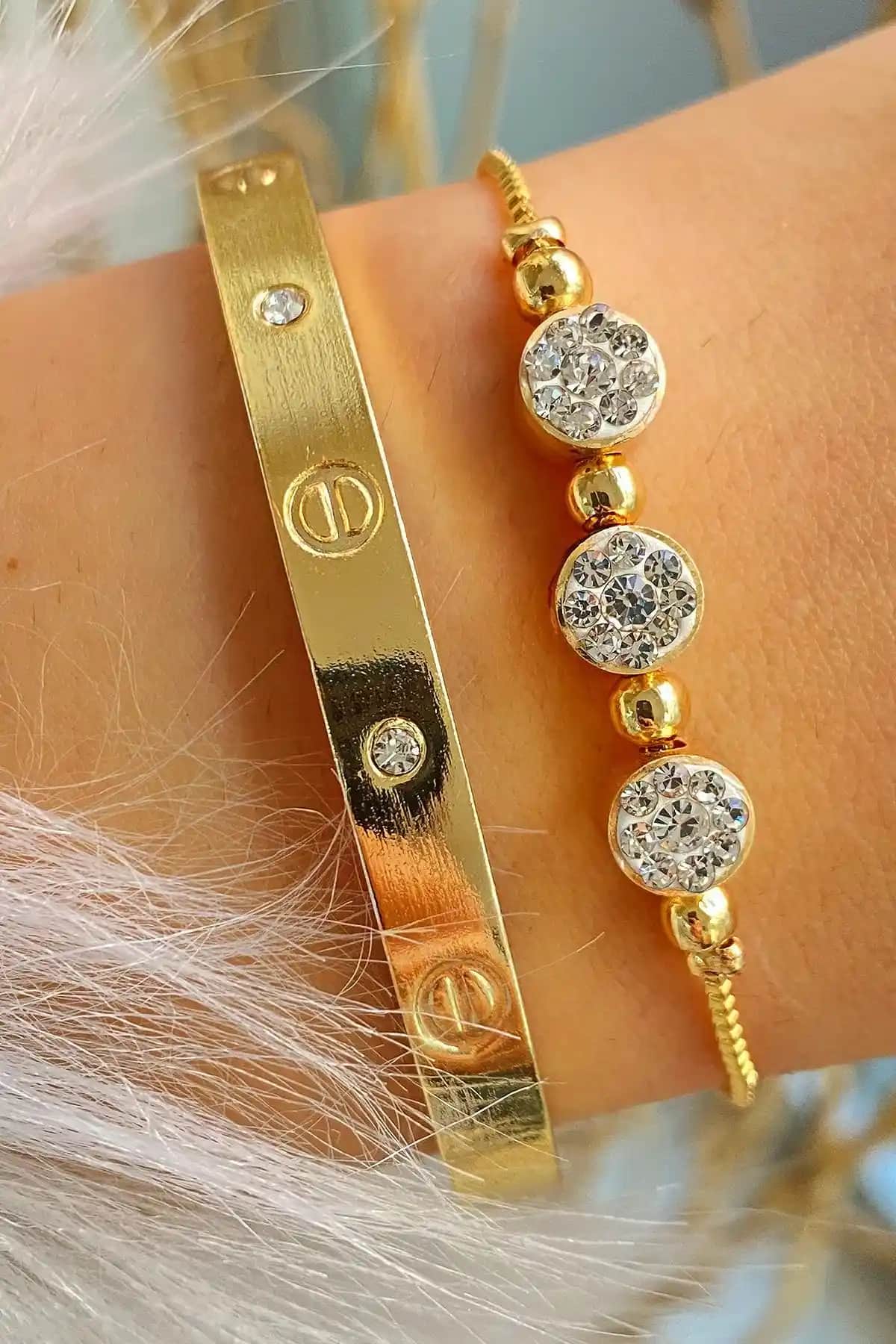 Jenny Daphne Kadın Bileklik Setleri Karşılaştırması Renk Atmaz ve Taşlı Modeller