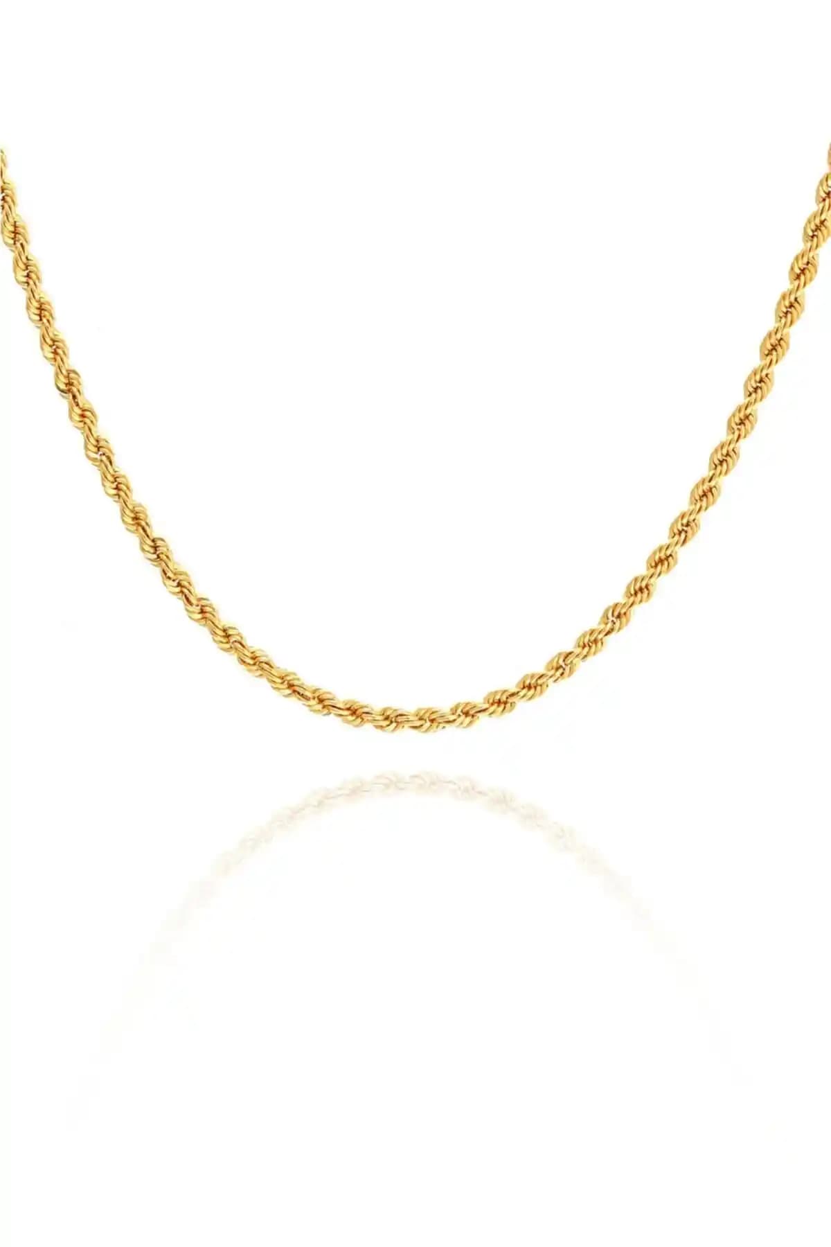 Kadınlar İçin 14 Ayar Altın Zarif Zincir Kolye - Günlük ve Özel Kullanımlar İçin