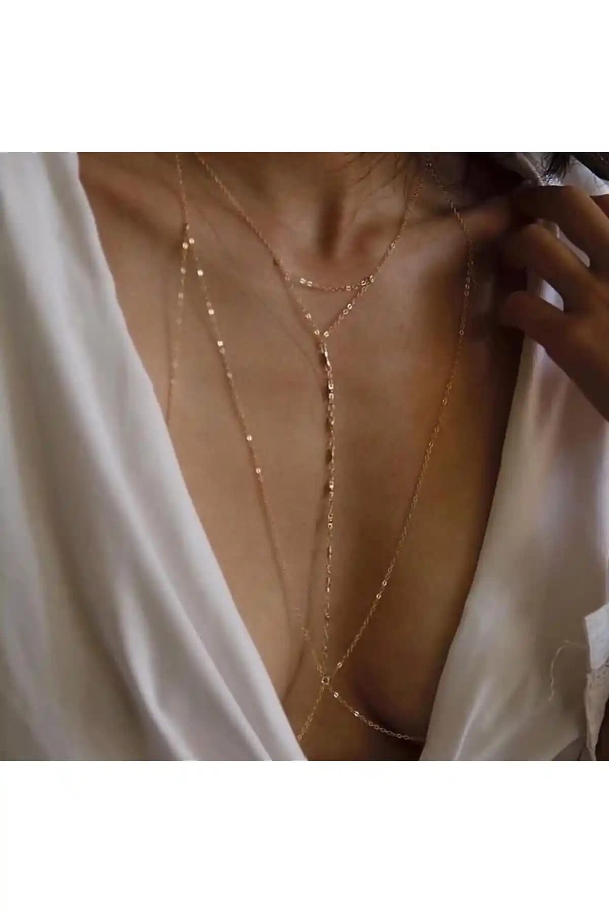 Kadınlar İçin Modern ve Zarif Altın Kaplama Vücut Aksesuarları Pop Up Store Tasarımı