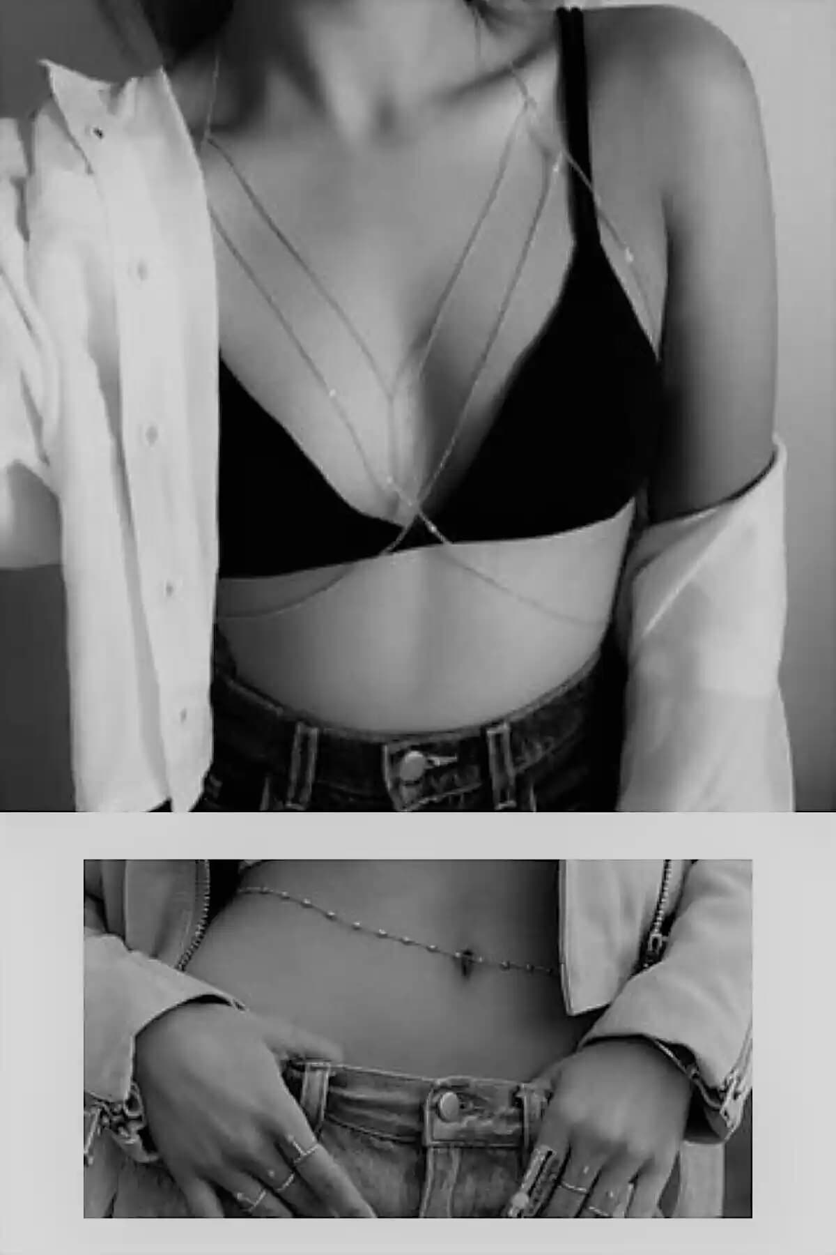 Kadınlar İçin Zarif Gümüş Bel Zinciri Aksesuarı Şıklık ve Günlük Kullanım İçin Uygun