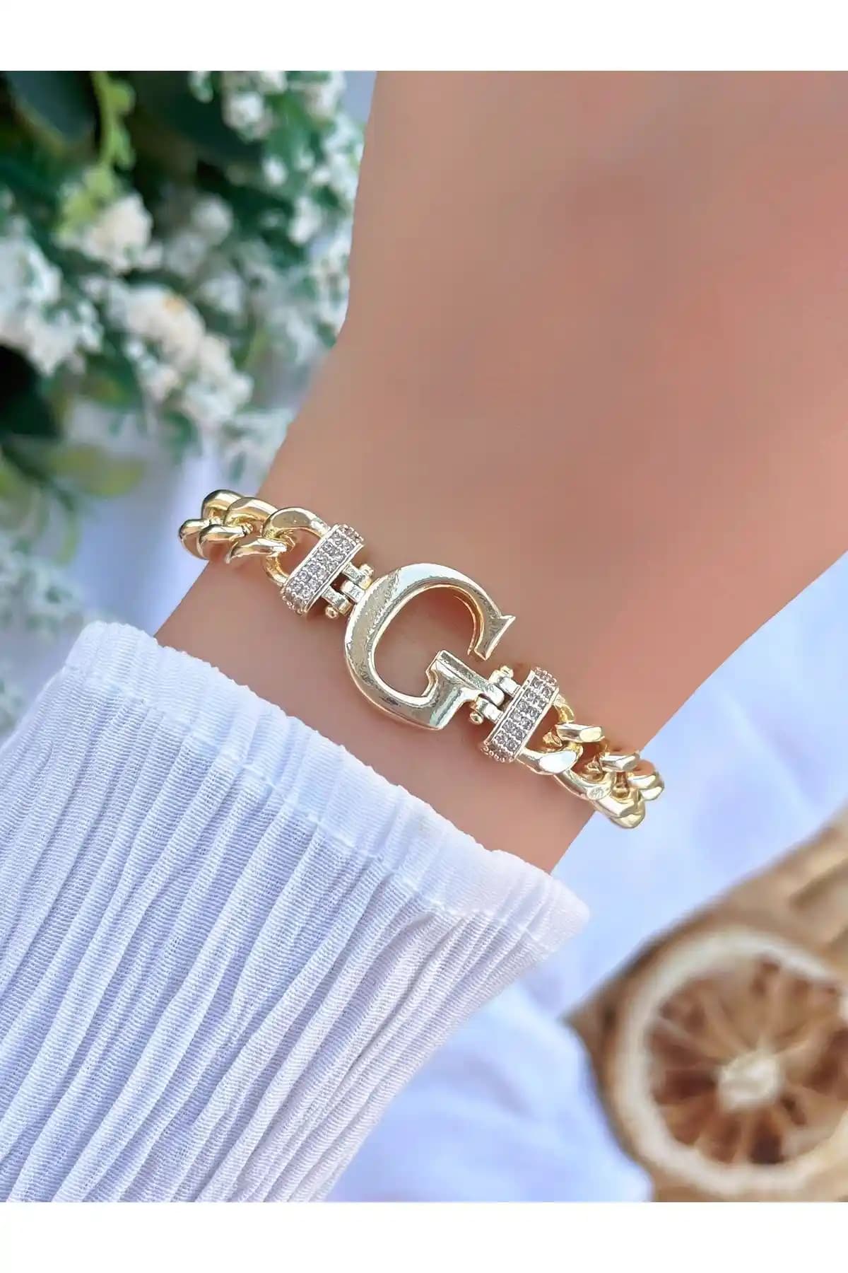 KBC STORE Harfli Zincir Bileklik G Harfi ile Şıklık ve Dayanıklılık Sunar