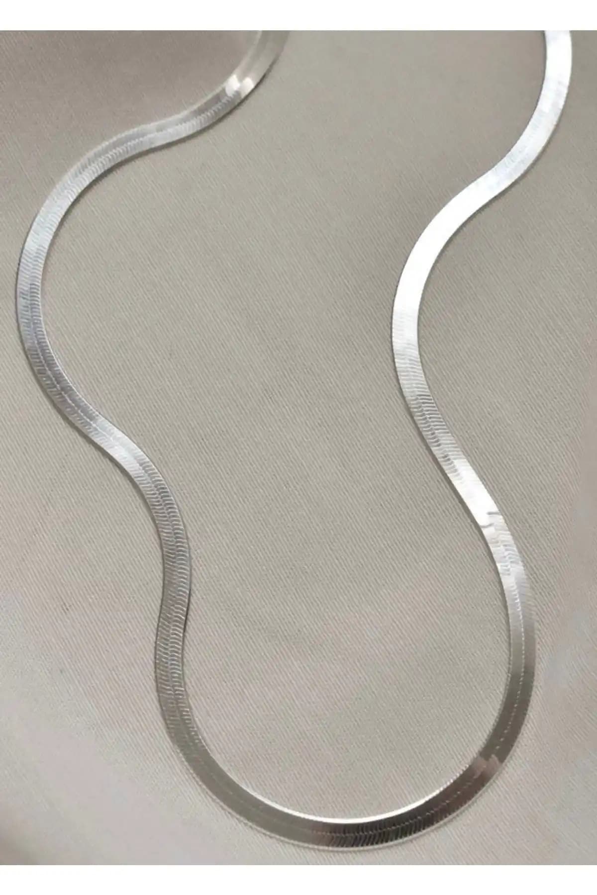 KİLİGİSTANBUL 40cm Unisex Güç Renk Çelik Kolye Modern ve Dayanıklı Tasarım