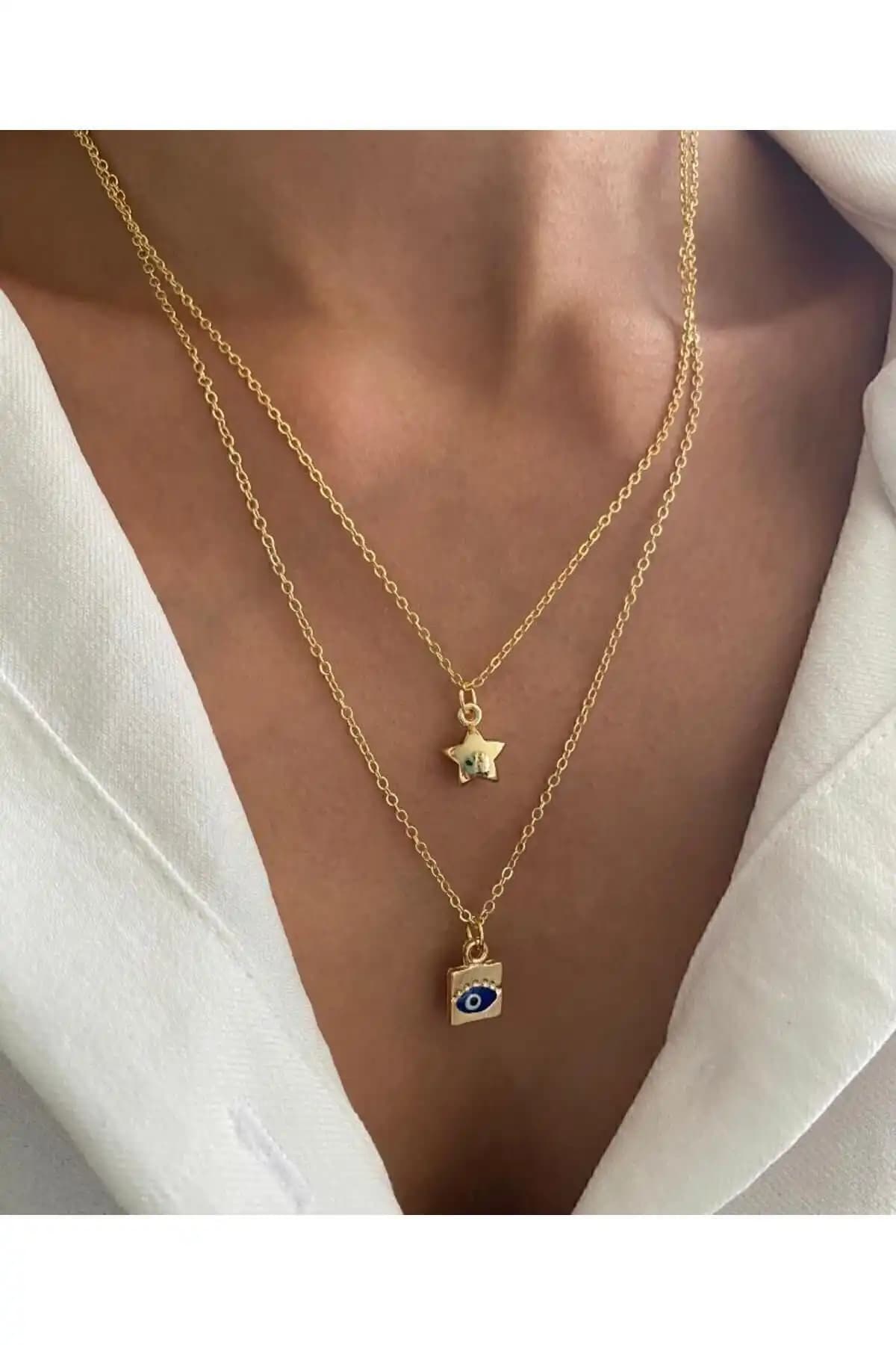 MagicStone Antik Göz Zincir ve Summer Star Altın Kolye Karşılaştırması 2