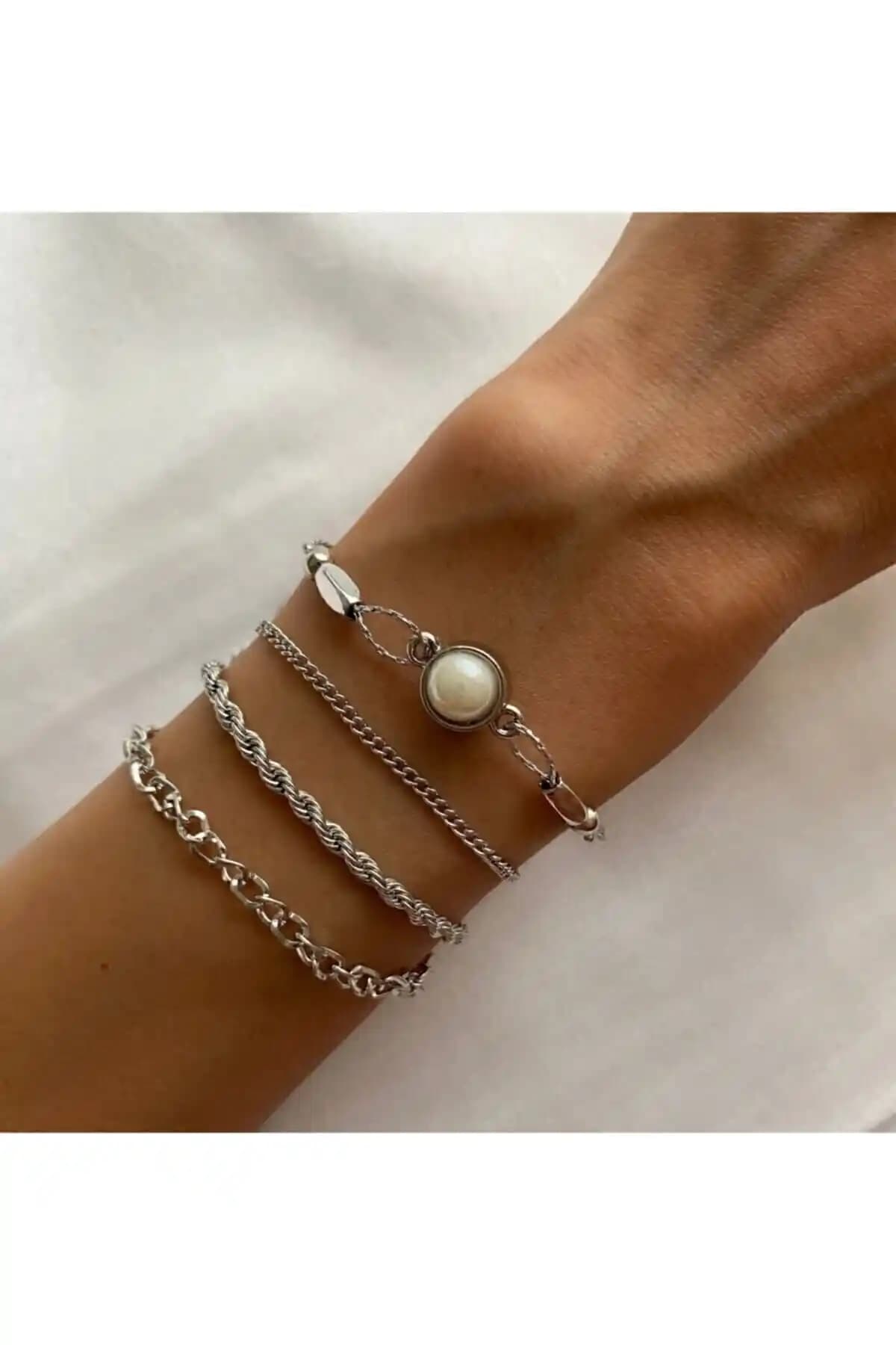 MagicStone Sunny Days Dörtlü Gümüş Kombin Bileklik ile Şıklığınızı Tamamlayın