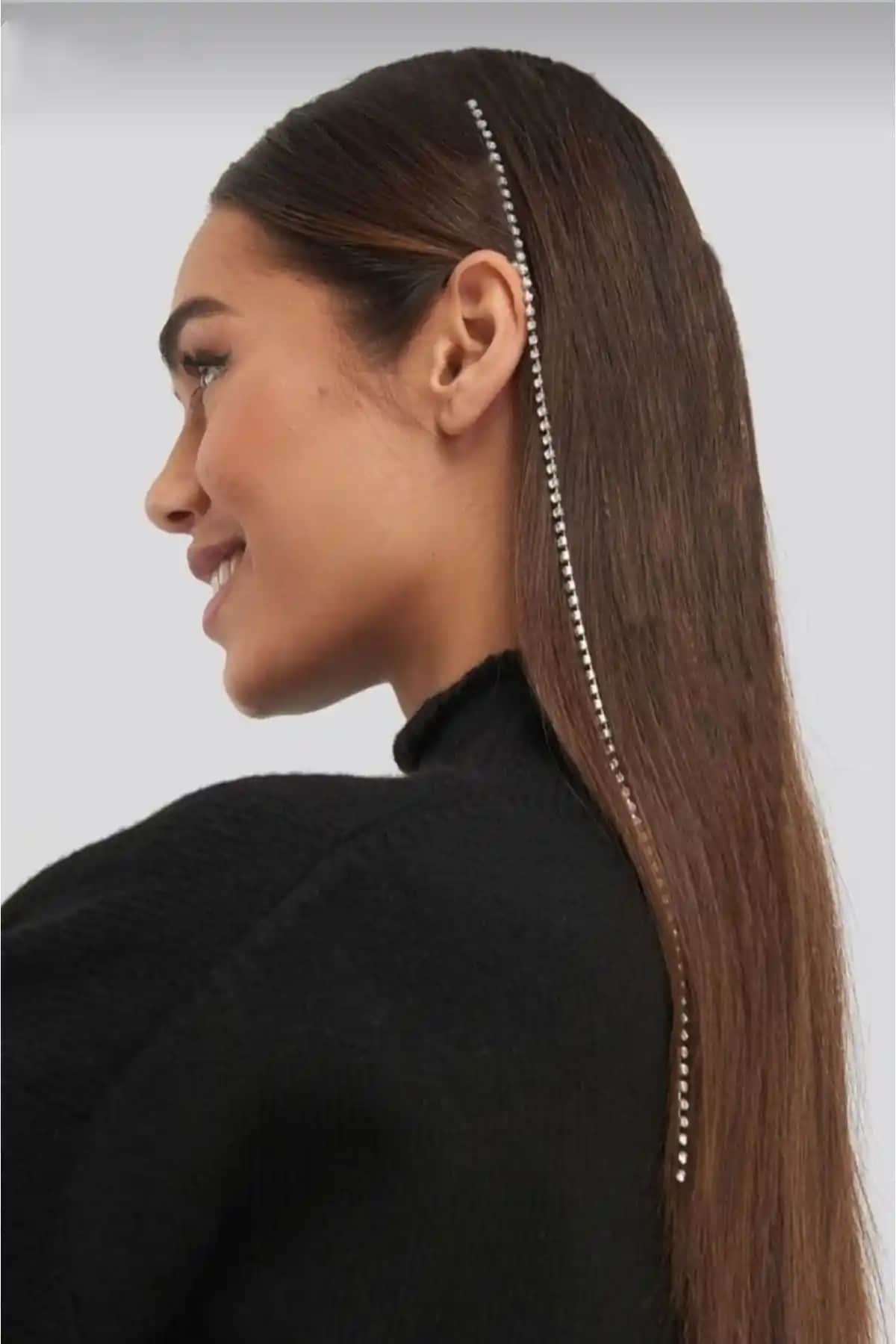 Monalisa Kadın Suyolu Saç Süsü: Zarif ve Modern Tasarımla Günlük ve Özel Kullanım İçin