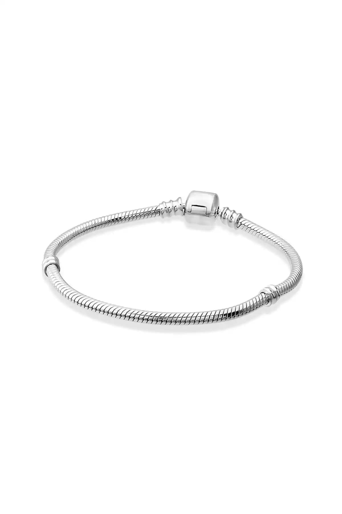 My Story Marka Klasik Yılan Zincir Gümüş Bileklik: Zarafet ve Dayanıklılık Bir Arada