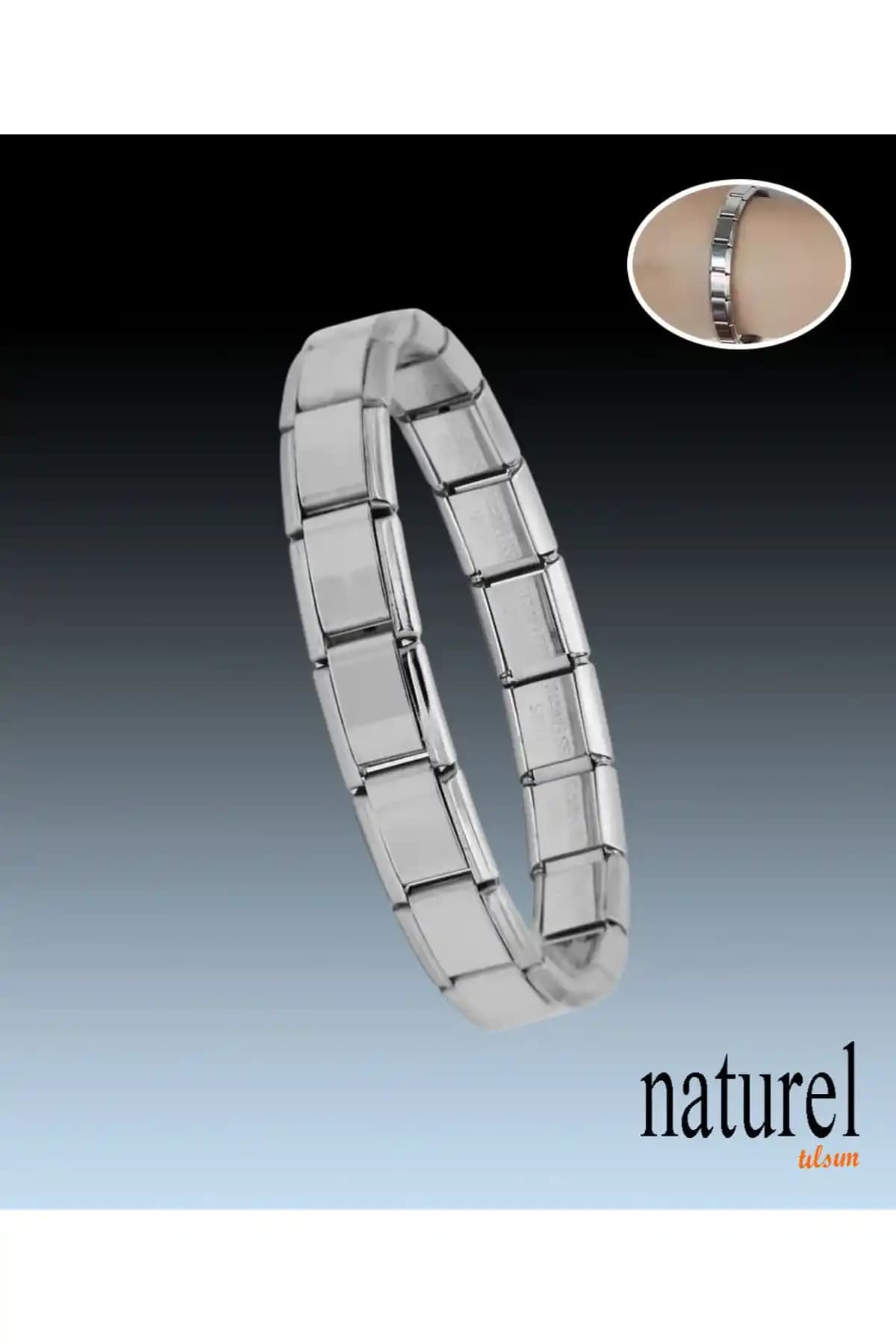 Naturel Tılsım Unisex İtalyan Charm Bileklik: Şıklık ve Dayanıklılık Bir Arada