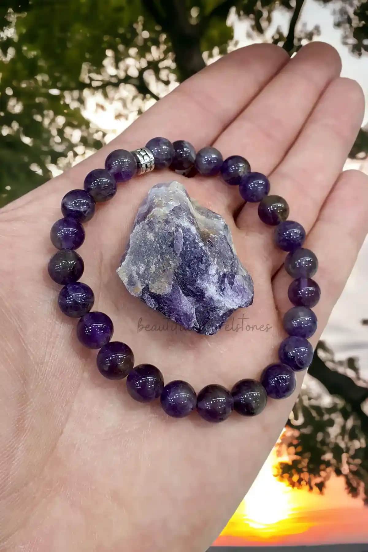 NBS Doğal Ametist Taşlı Bileklik: Şıklık ve Pozitif Enerji Bir Arada