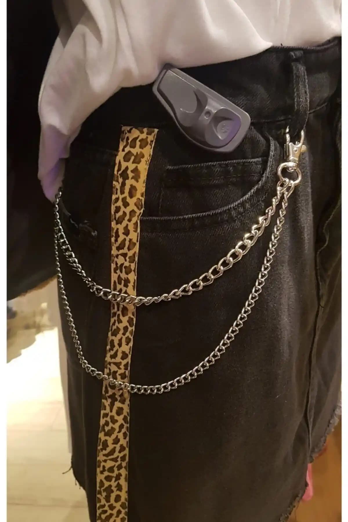 Nishstyle Unisex İkili Zincir Aksesuarı Modern ve Dayanıklı Tasarım